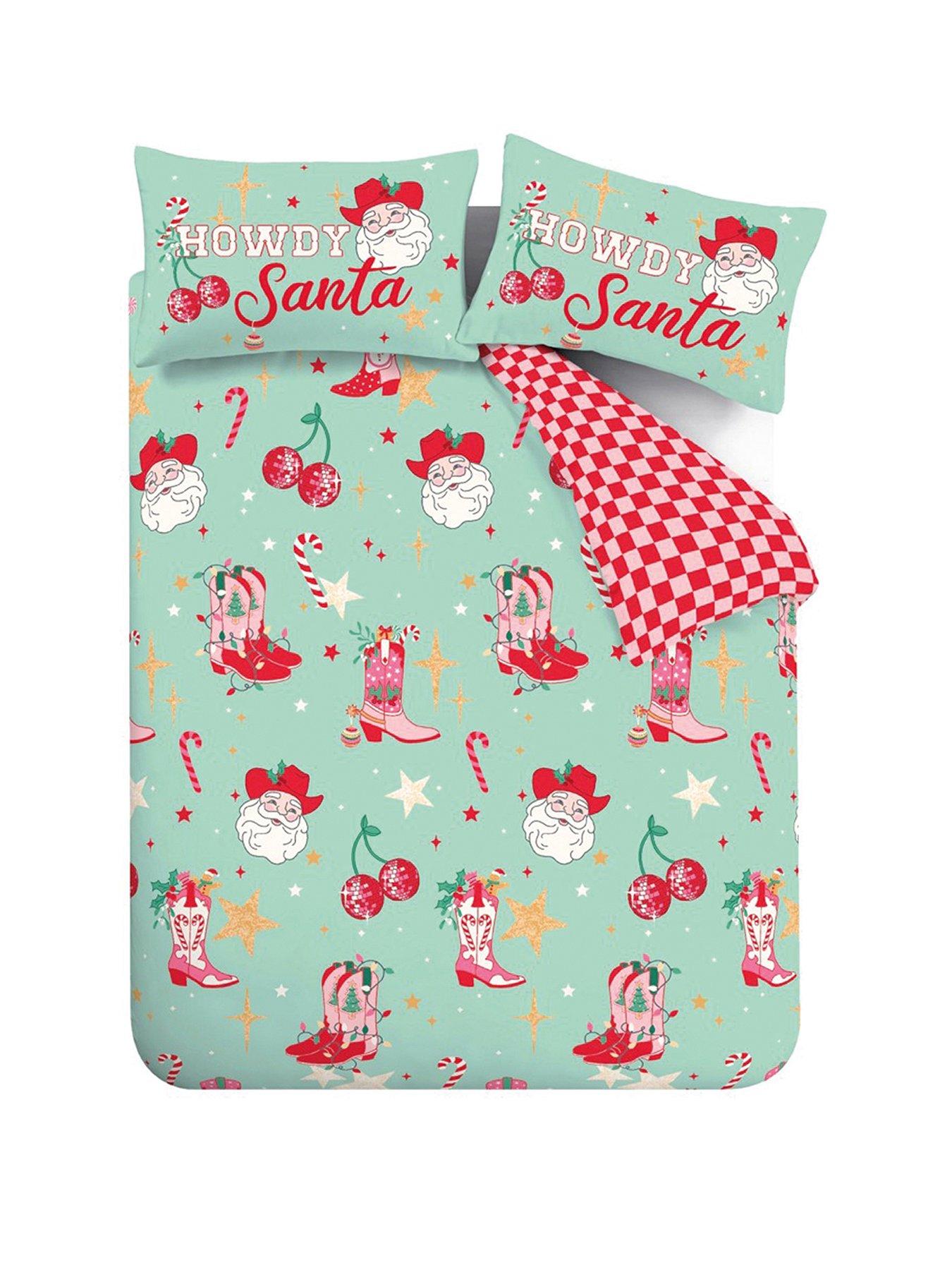 Image 2 of 6 of Catherine Lansfield Santas Howdy Christmas Duvet Set