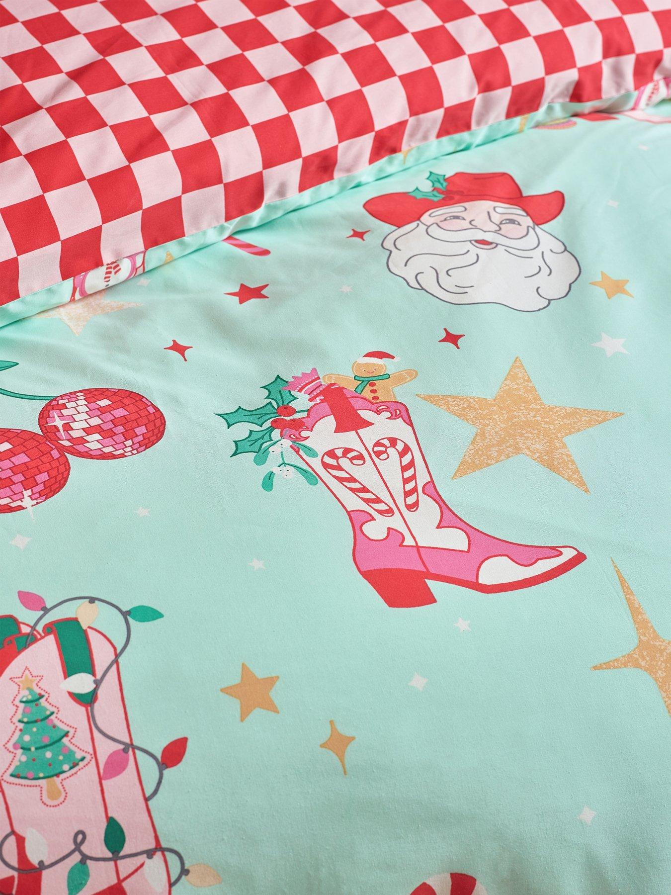 Image 6 of 6 of Catherine Lansfield Santas Howdy Christmas Duvet Set