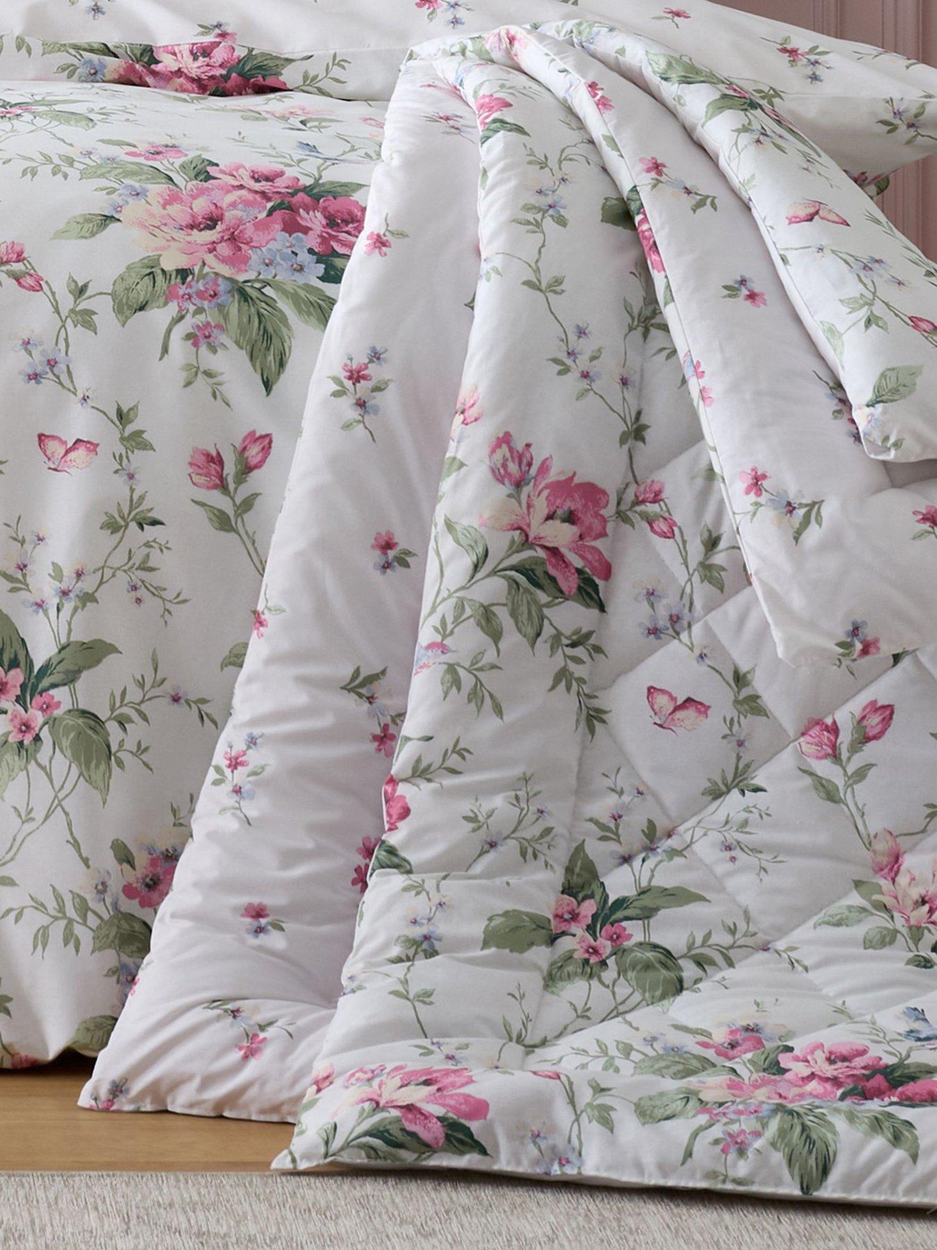 Bridgerton by Catherine Lansfield Penelope Floral Bedspread- 200x200cm