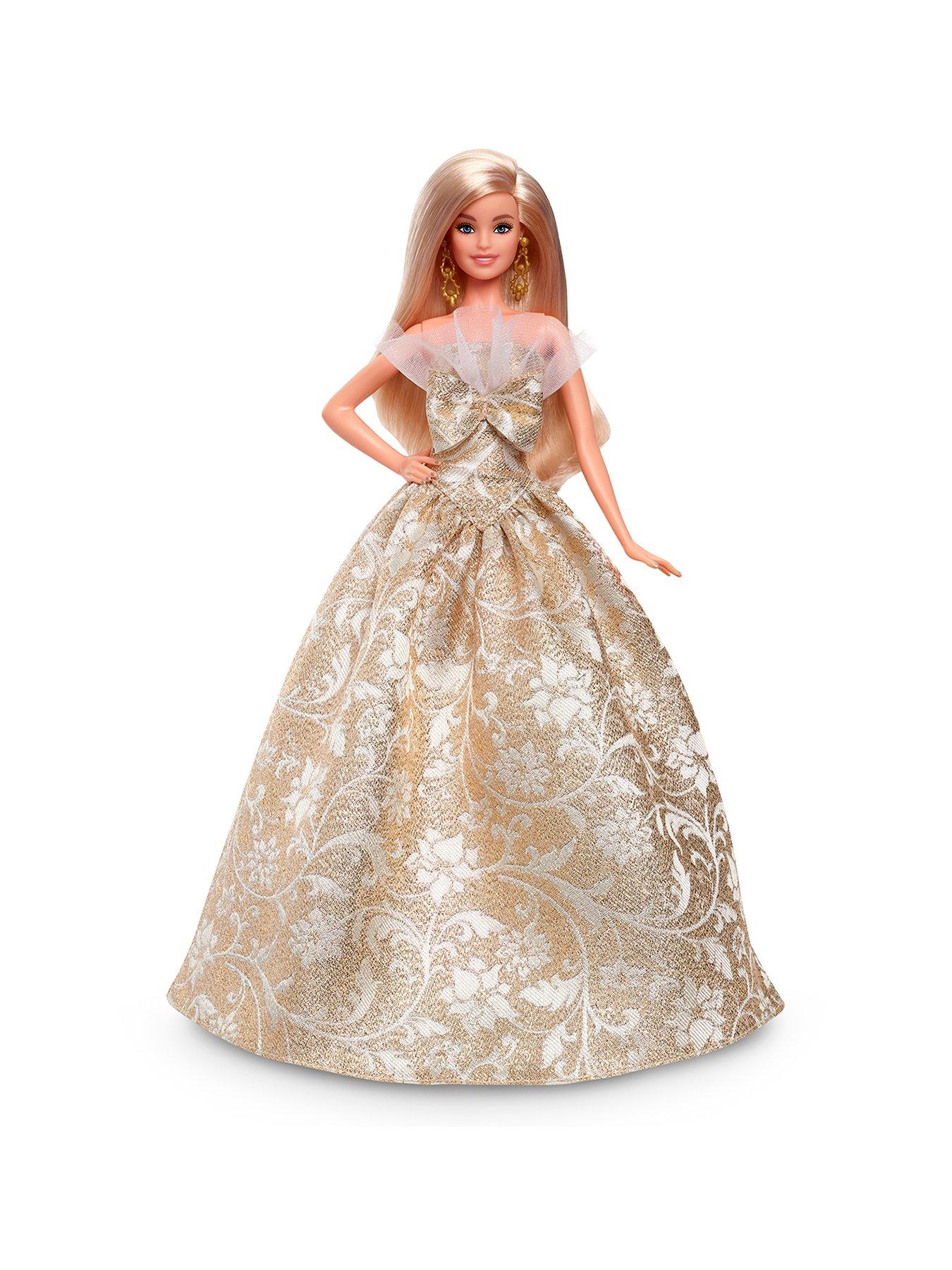 Barbie Seasonal Celebrations - Barbie 2025 Gold Holiday Doll-Blonde