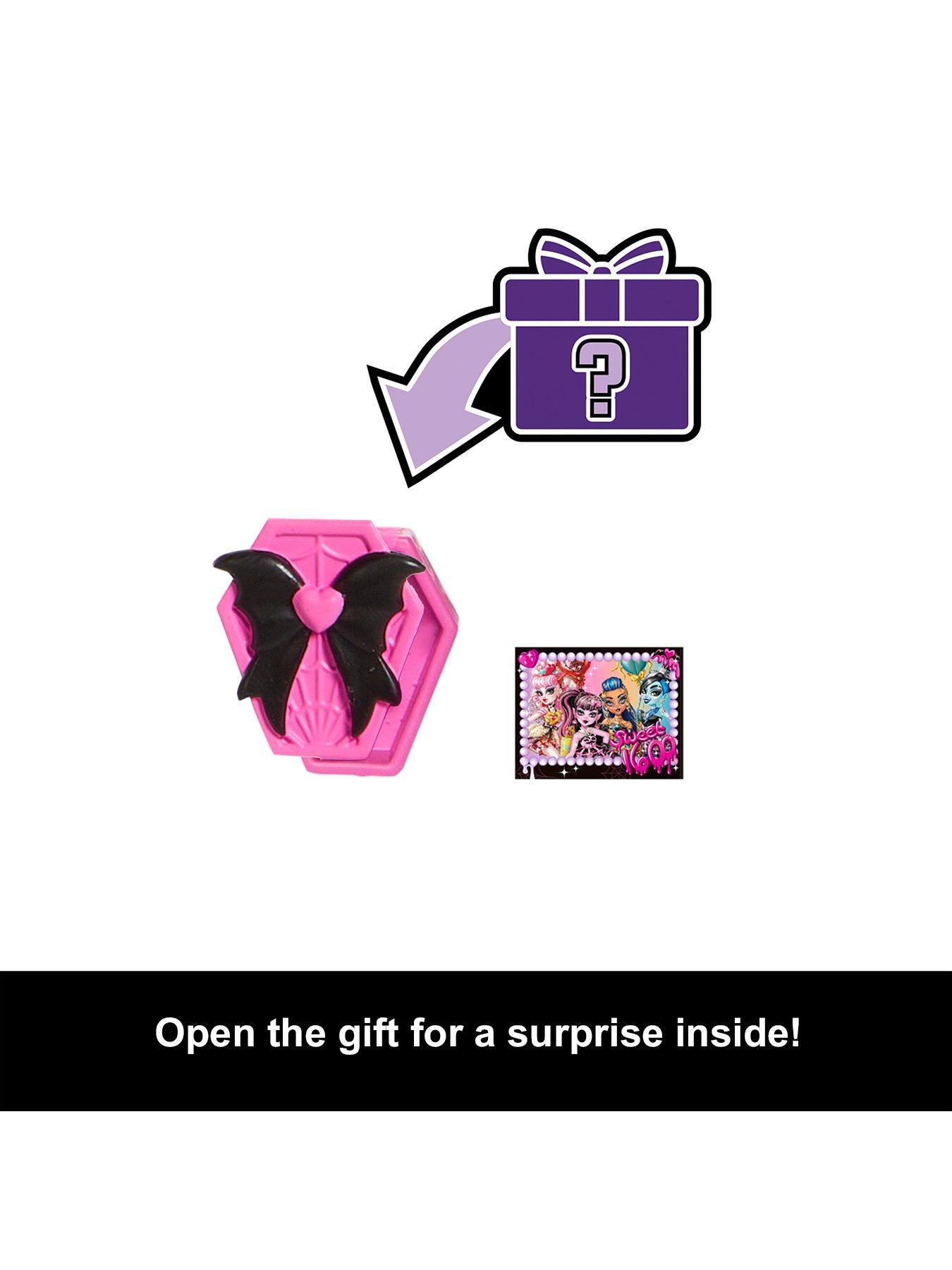 Image 5 of 7 of Monster High Scary Sweet Birthday Draculaura Doll in Party Dress with Balloon &amp; Gift