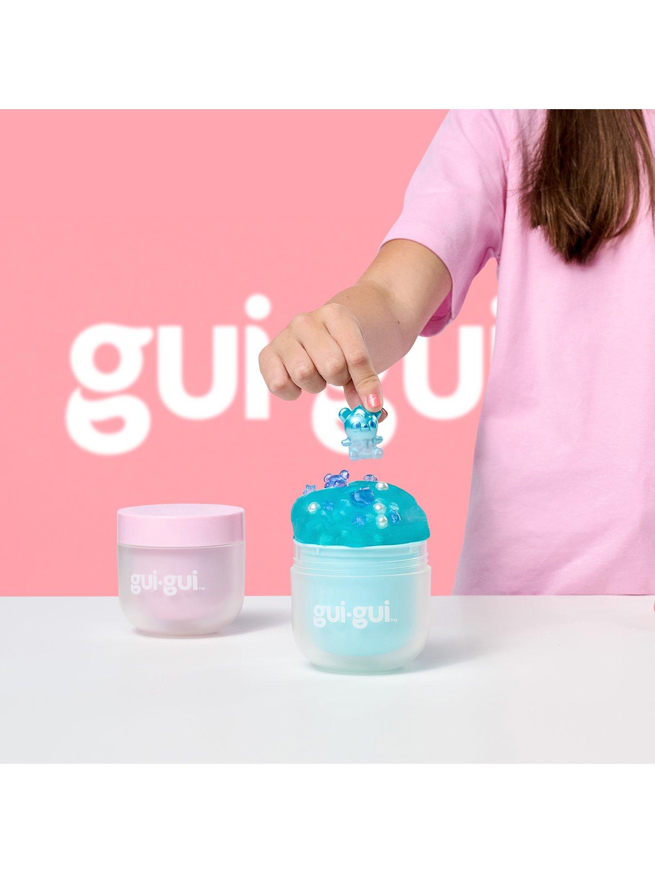 Gui Shimmer Duos Make Your Own Slime Gui Gui Shimmer Deluxe Duo Pack Avec 2 Slimes Irisés, Booster De Perles Perles Et 2 Sachets Glow-up Et Finishing-Touch, Améliorez Vos Slimes Avec Une