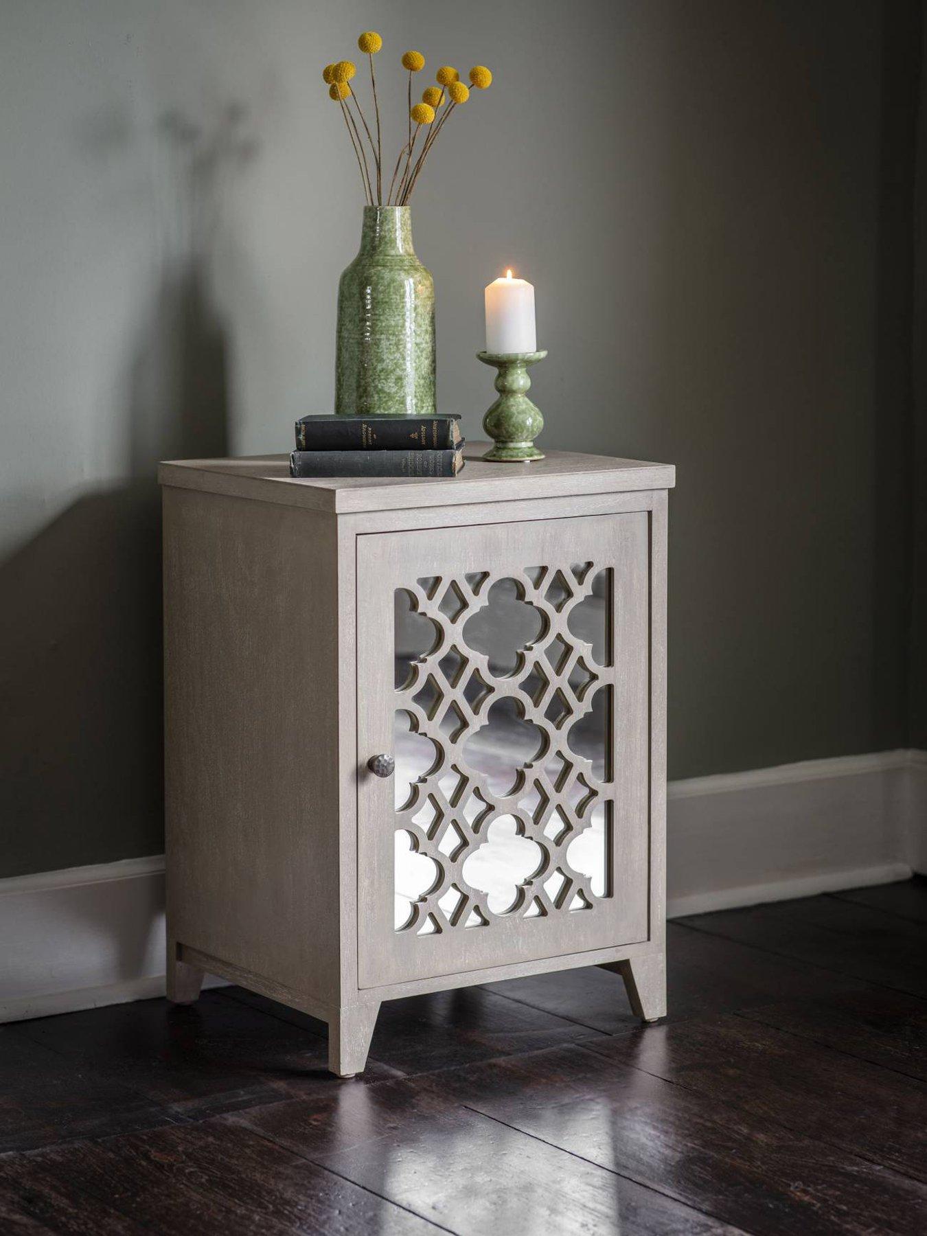 Laura Ashley Greystead Wooden Mirrored Chest
