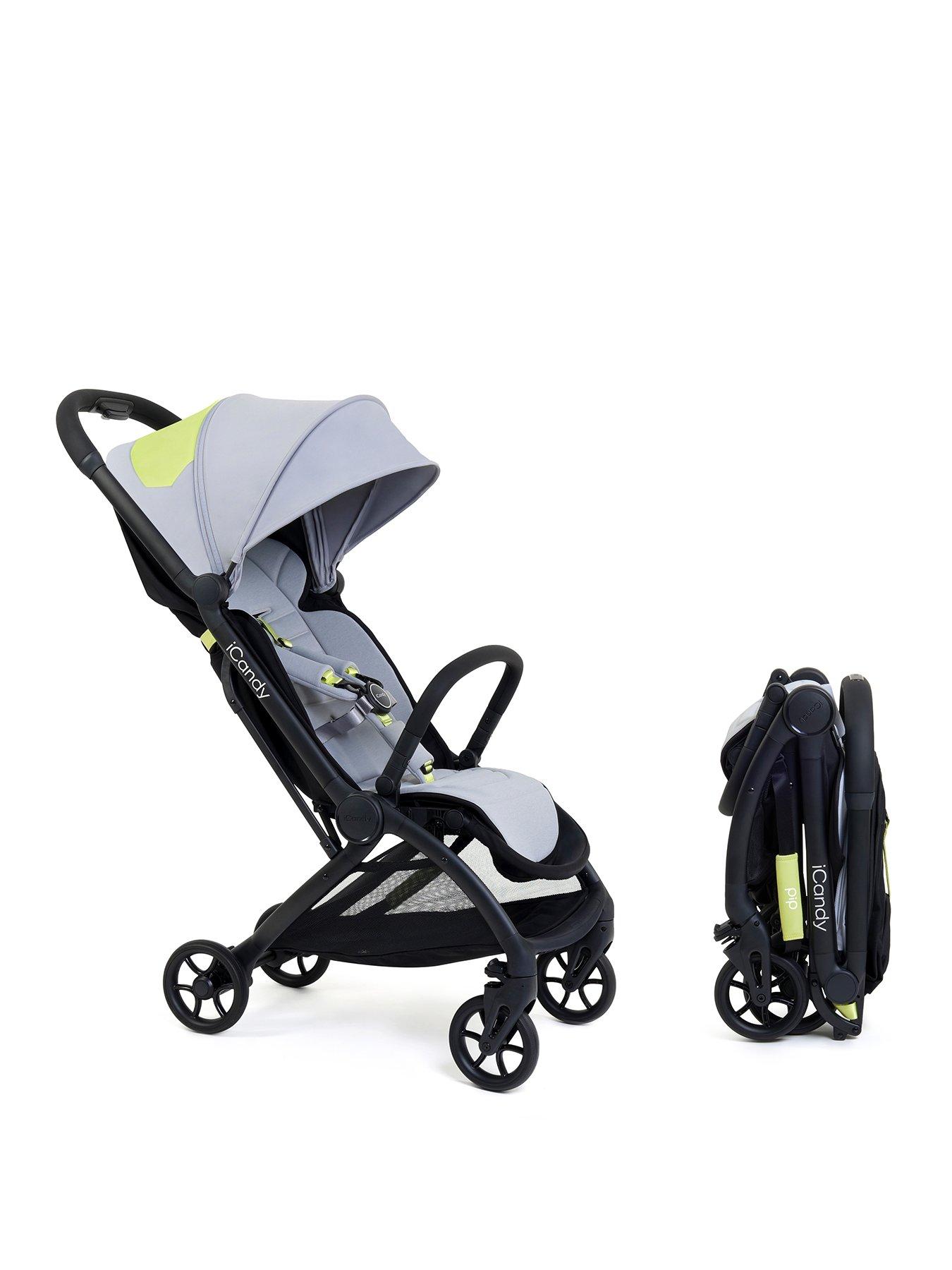 undefined Pip Travel System with Black Cocoon Car Seat Base & Adapters - Limestone