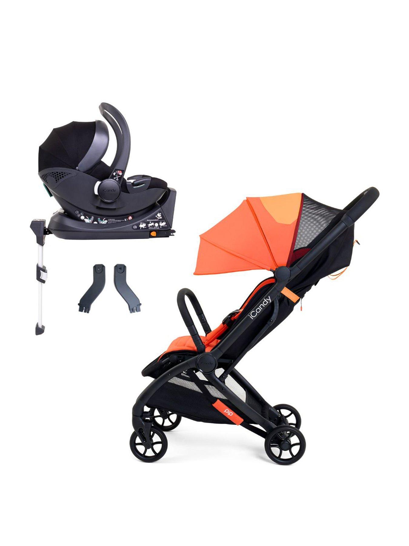 undefined PIP Travel System with Black Cocoon Car Seat - Sunset Orange