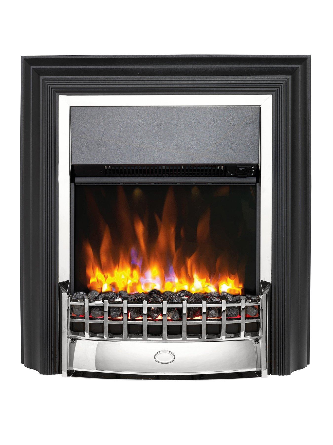 Dimplex Cheriton Deluxe Chrome Optiflame Freestanding Fire