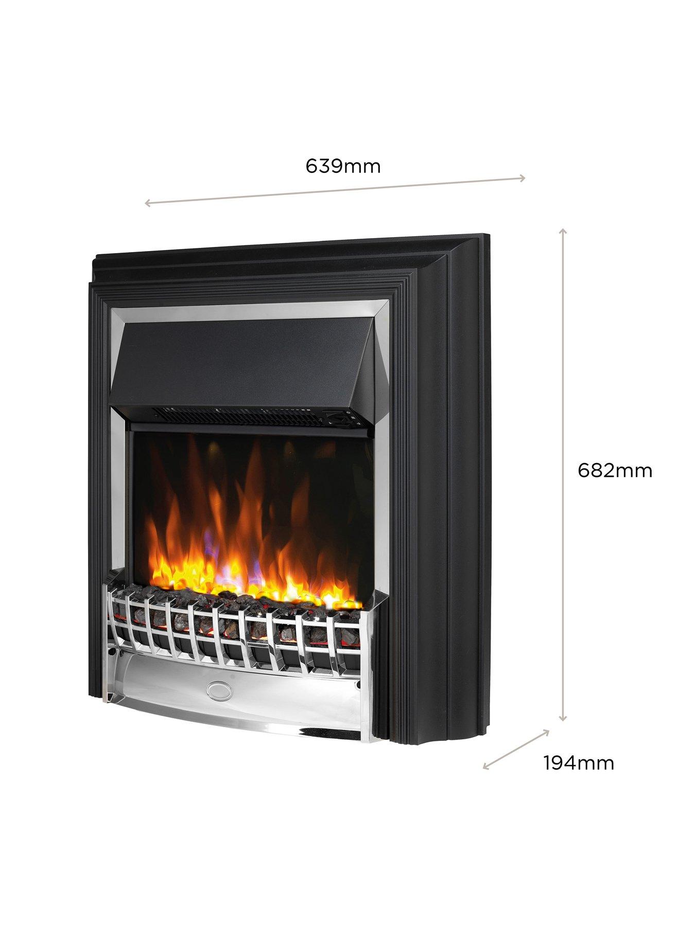 Image 4 of 8 of Dimplex Cheriton Deluxe Chrome Optiflame Freestanding Fire