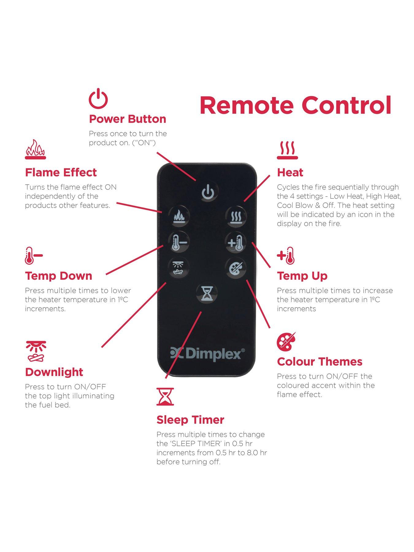 Image 5 of 8 of Dimplex Cheriton Deluxe Chrome Optiflame Freestanding Fire