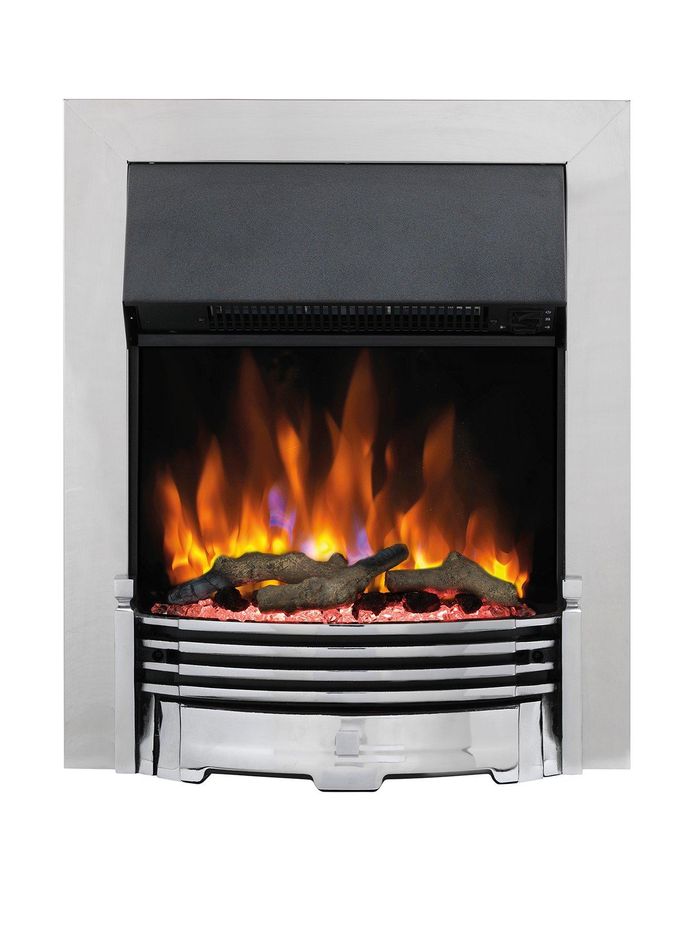 Dimplex Helmsdale Chrome Optiflame Electric Fire
