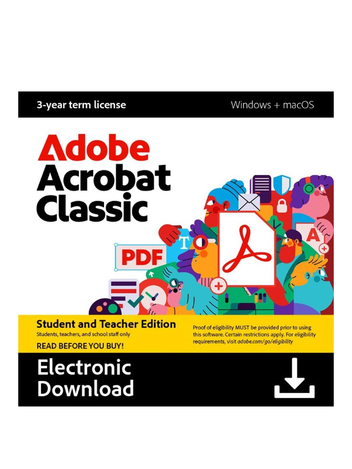 Adobe Acrobat Classic - Student & Teacher Only