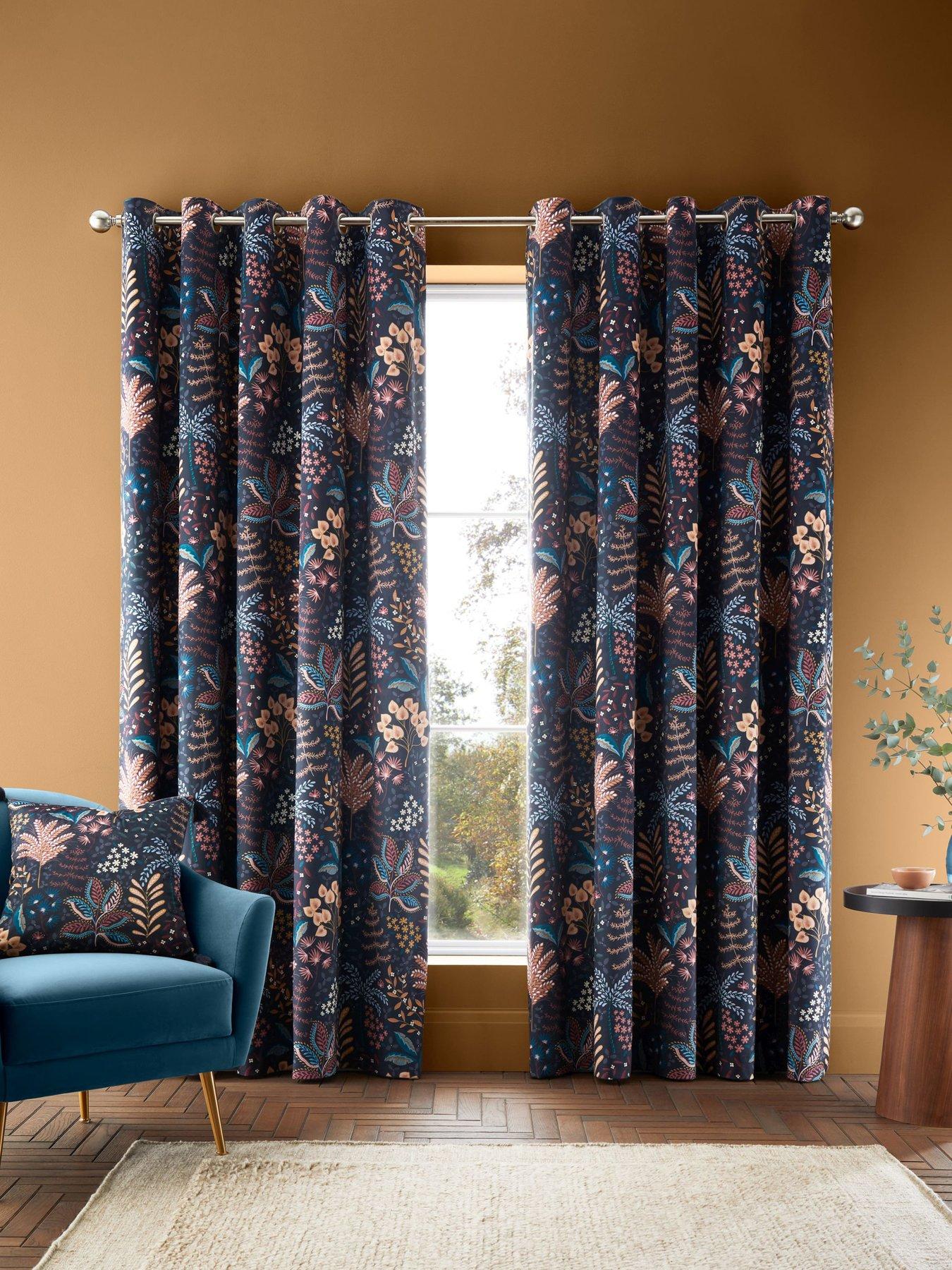 Catherine Lansfield Exotic Leaves Curtains