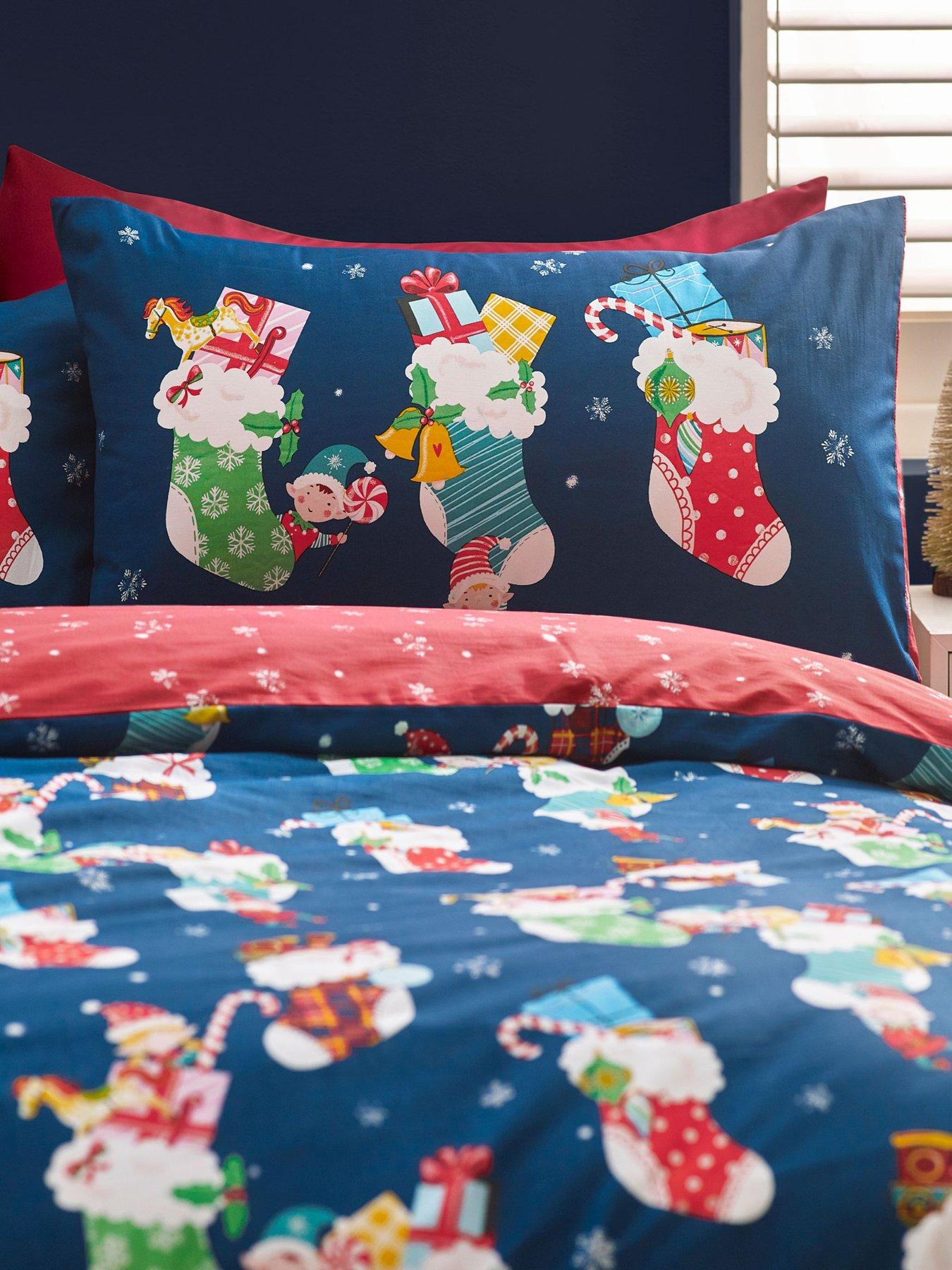 Image 6 of 7 of Catherine Lansfield Christmas Elves Duvet Set