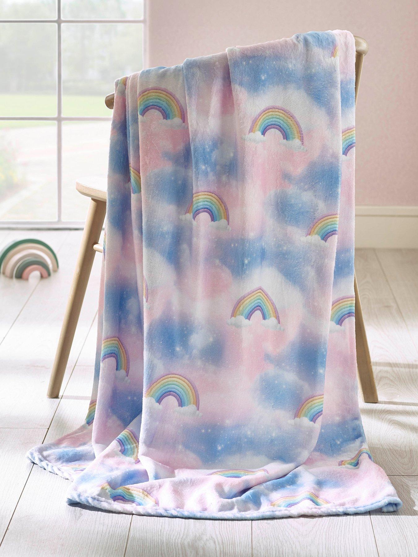 Catherine Lansfield Candy Unicorn Throw- 130x170cm