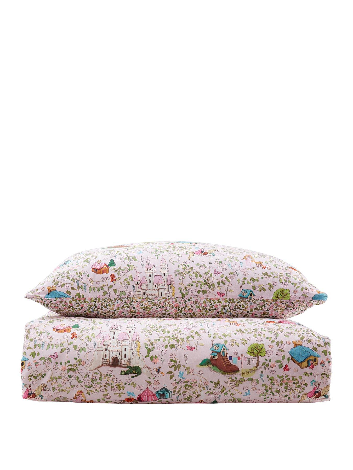 Image 2 of 6 of Belle & Boo Fairytale Reversible 100% Cotton Duvet Set Pink