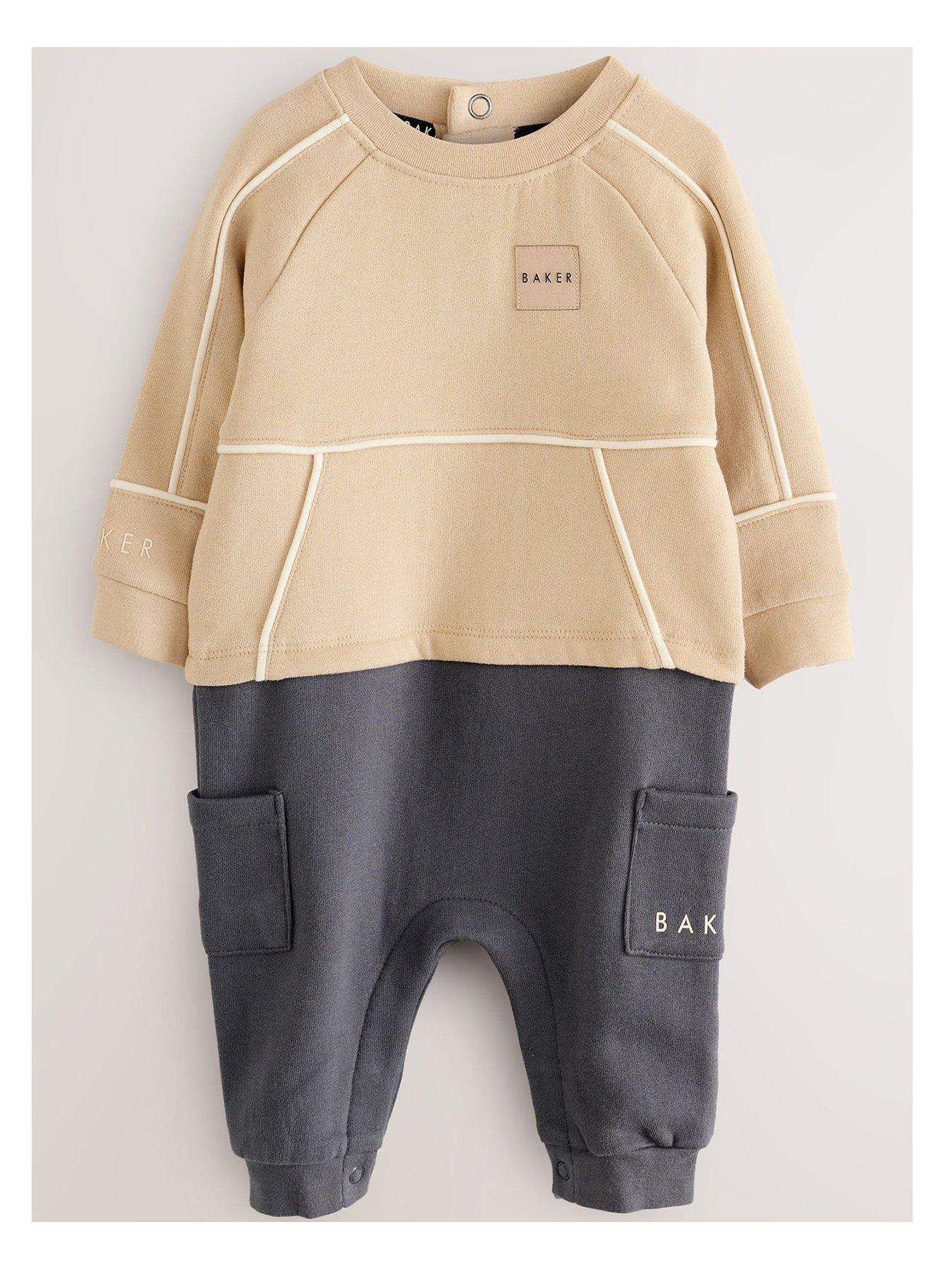 Ted Baker Baby Boys Mock Rompersuit - Green