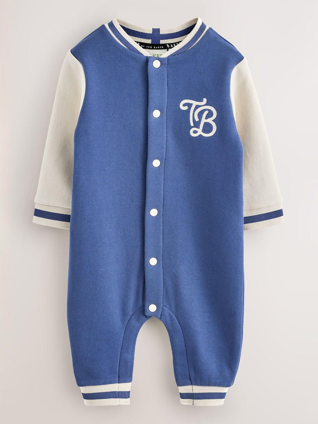 undefined Baby Boys Varsity Rompersuit - Blue