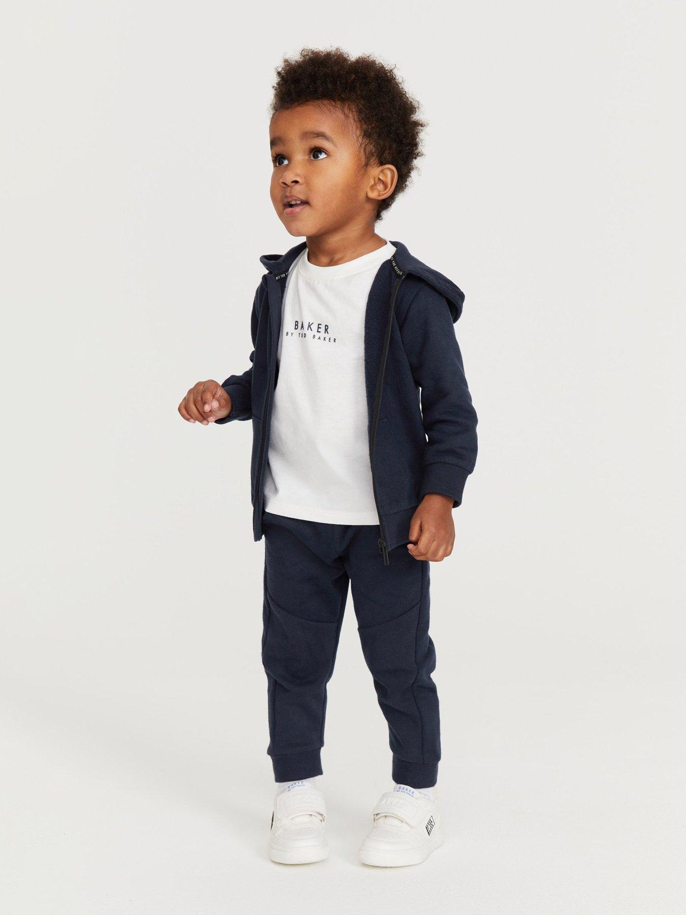 undefined Baby Boys 3 Pack Hoodie  &  Jogger Set - Navy