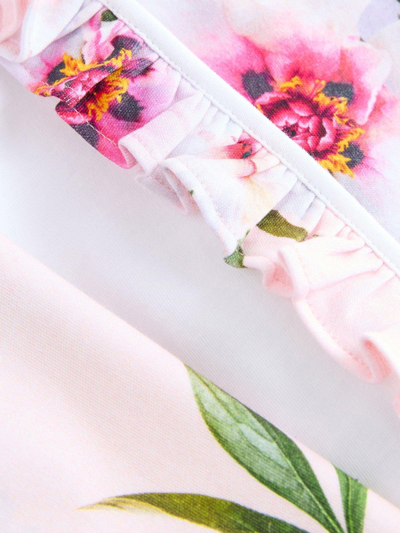 Image 7 of 7 of Ted Baker Baby Girls Bow Sleepsuits - Pink