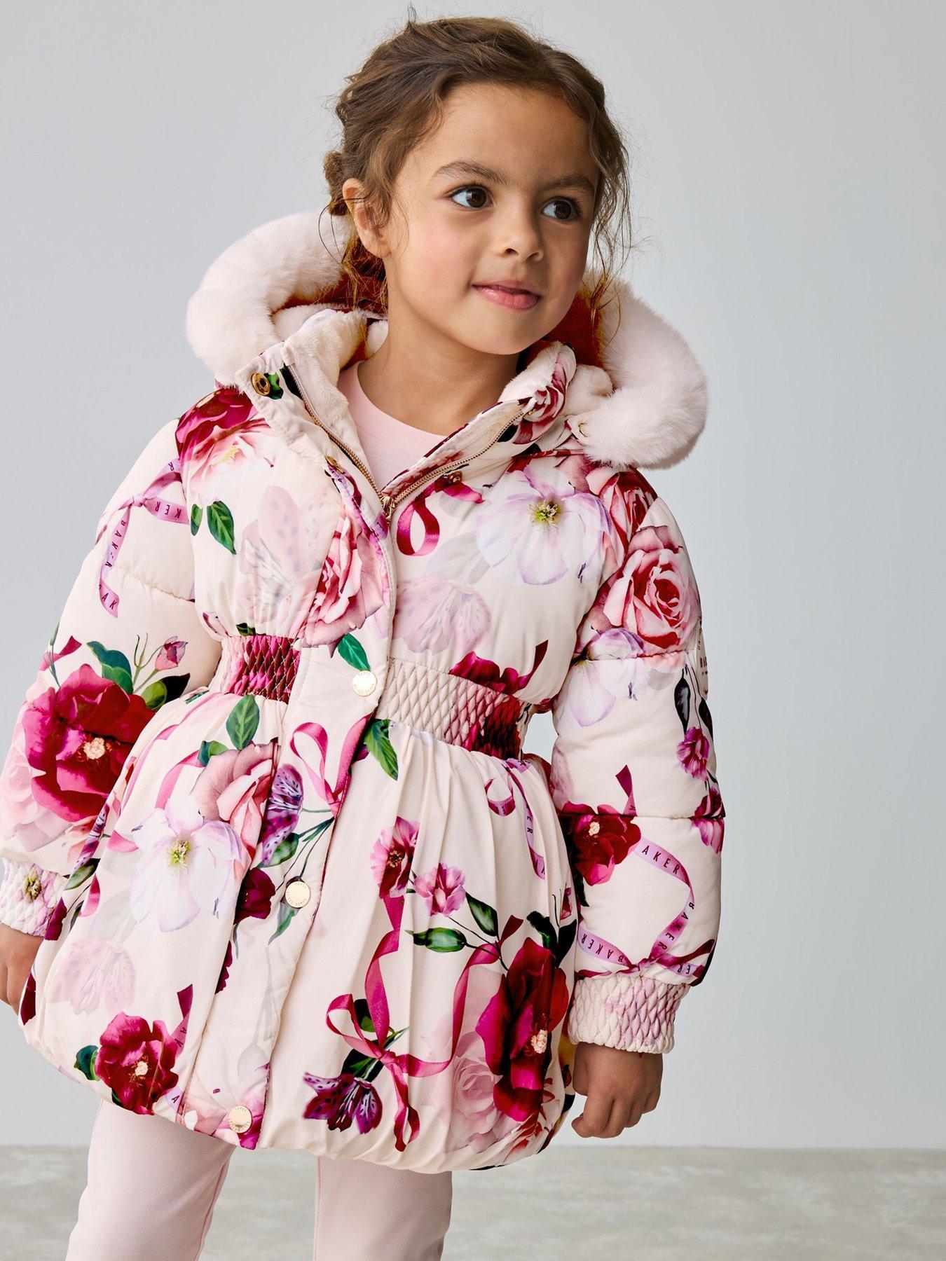 undefined Younger Girls Bubble Coat - Pink