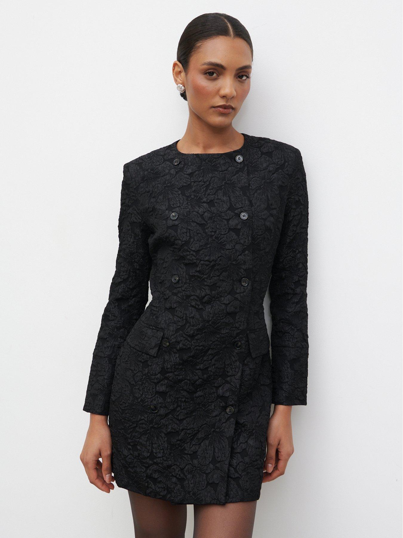 Pretty Lavish Serel Cinched Blazer Mini Dress - Black