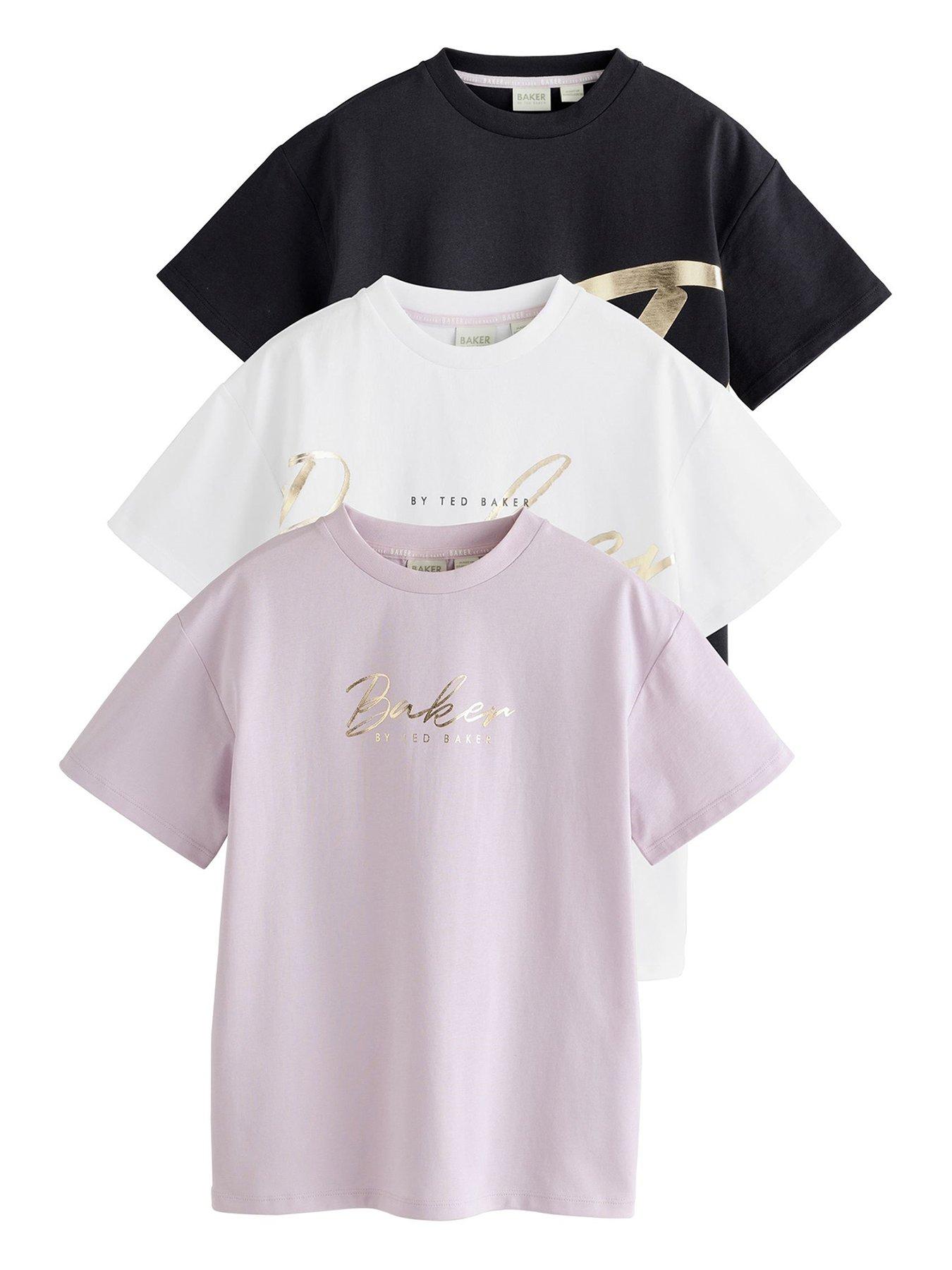 undefined Older Girls 3 Pack T-Shirts - Multi
