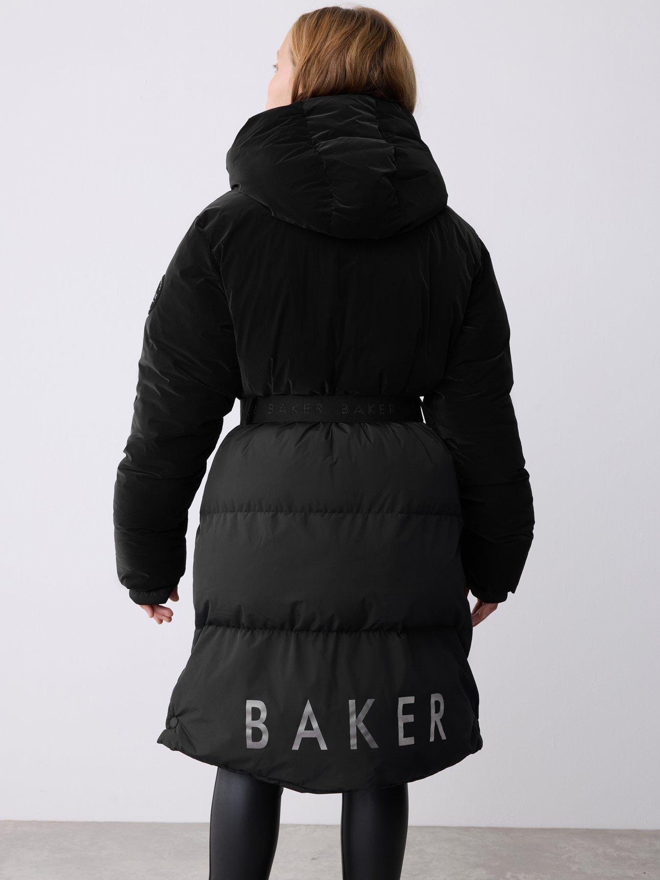Ted Baker Older Girls Parka Coat Black Very