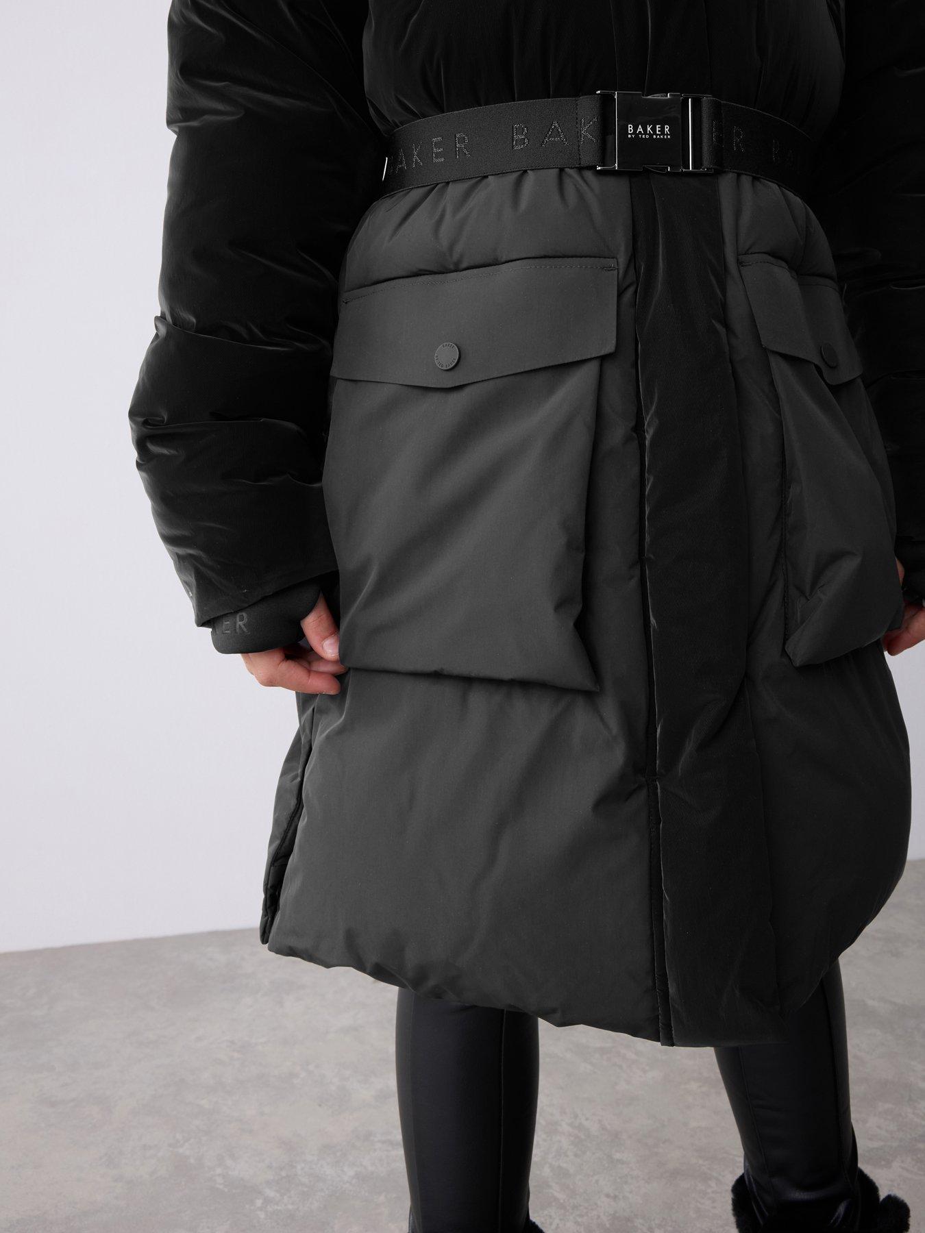 Image 4 of 6 of Ted Baker Older Girls Parka Coat - Black