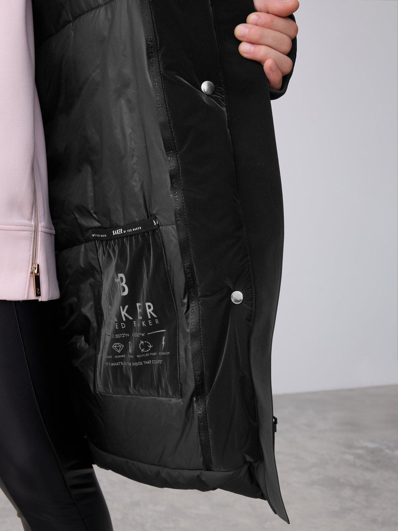 Image 6 of 6 of Ted Baker Older Girls Parka Coat - Black