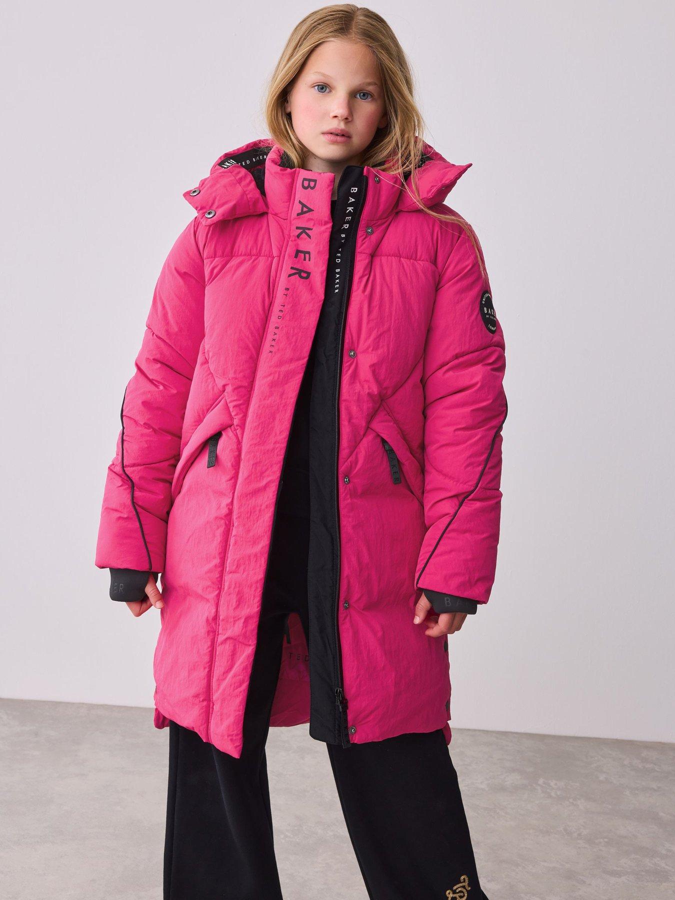 Ted Baker Girls Waterproof Coat - Pink