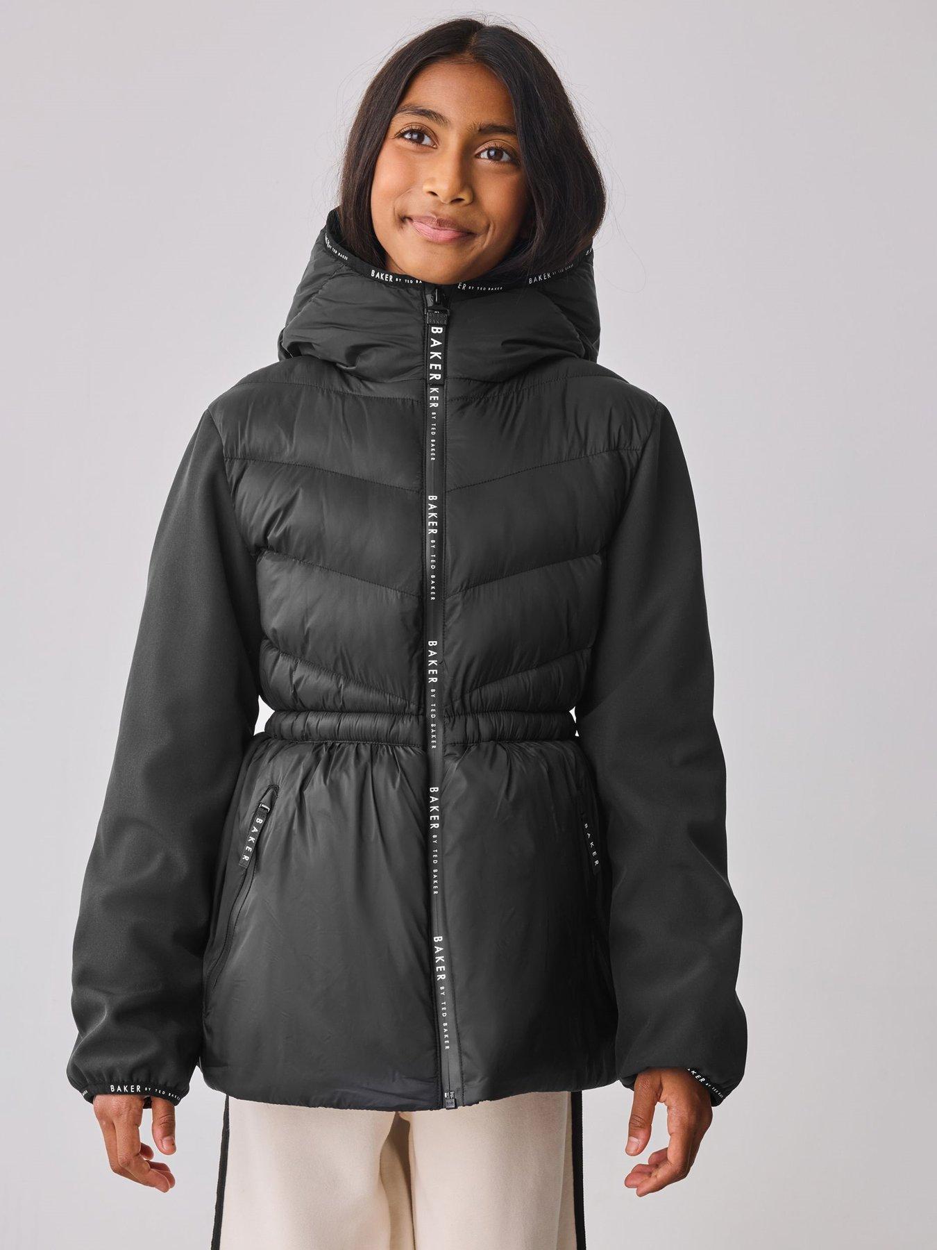 undefined Girls Lightweight Coat - Black