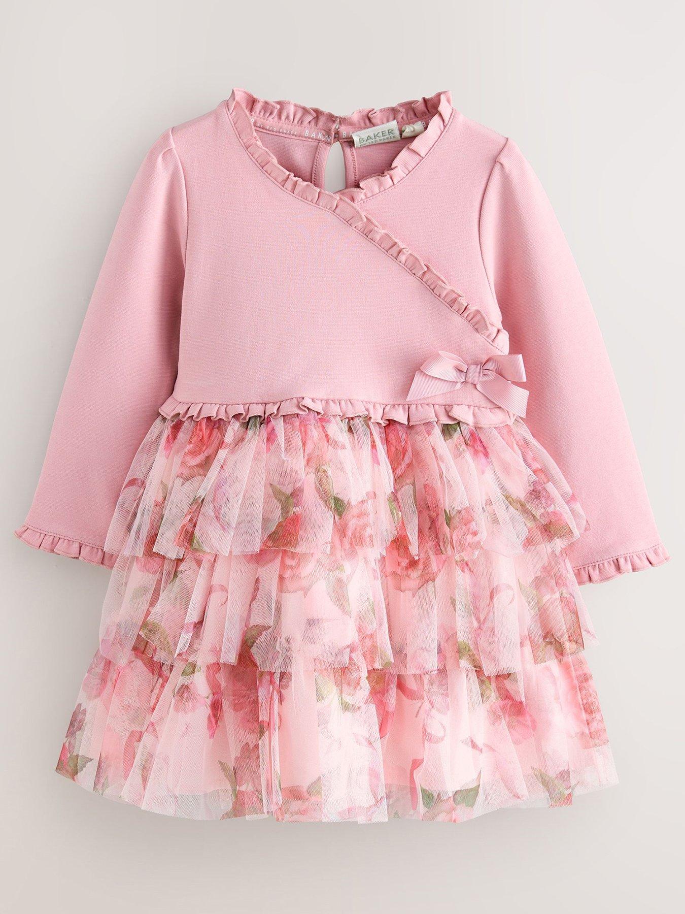 undefined Younger Girls Wrap Dress - Pink