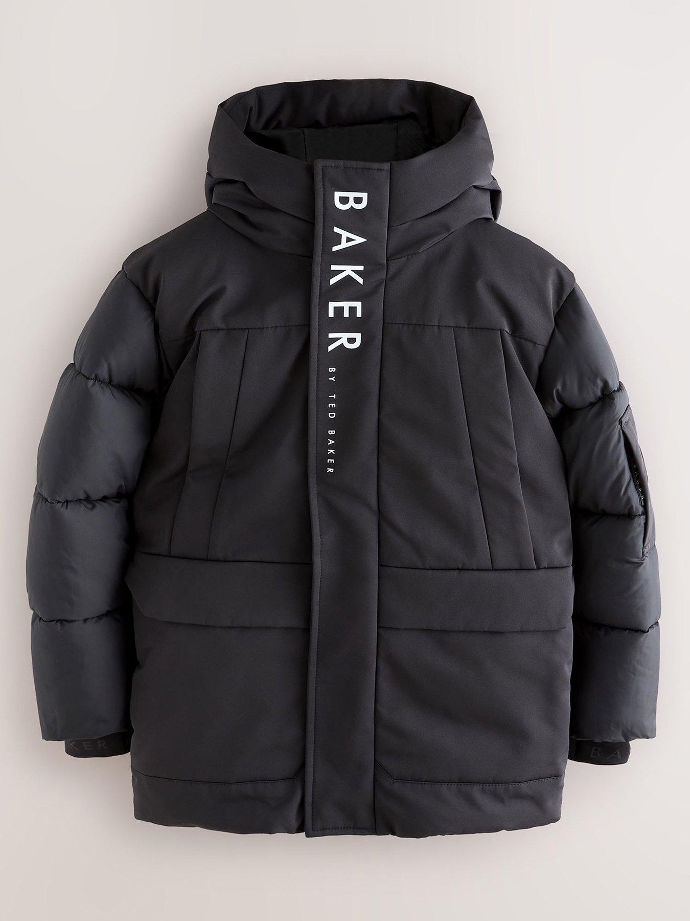 Ted Baker Older Boys Midlength Coat - Black