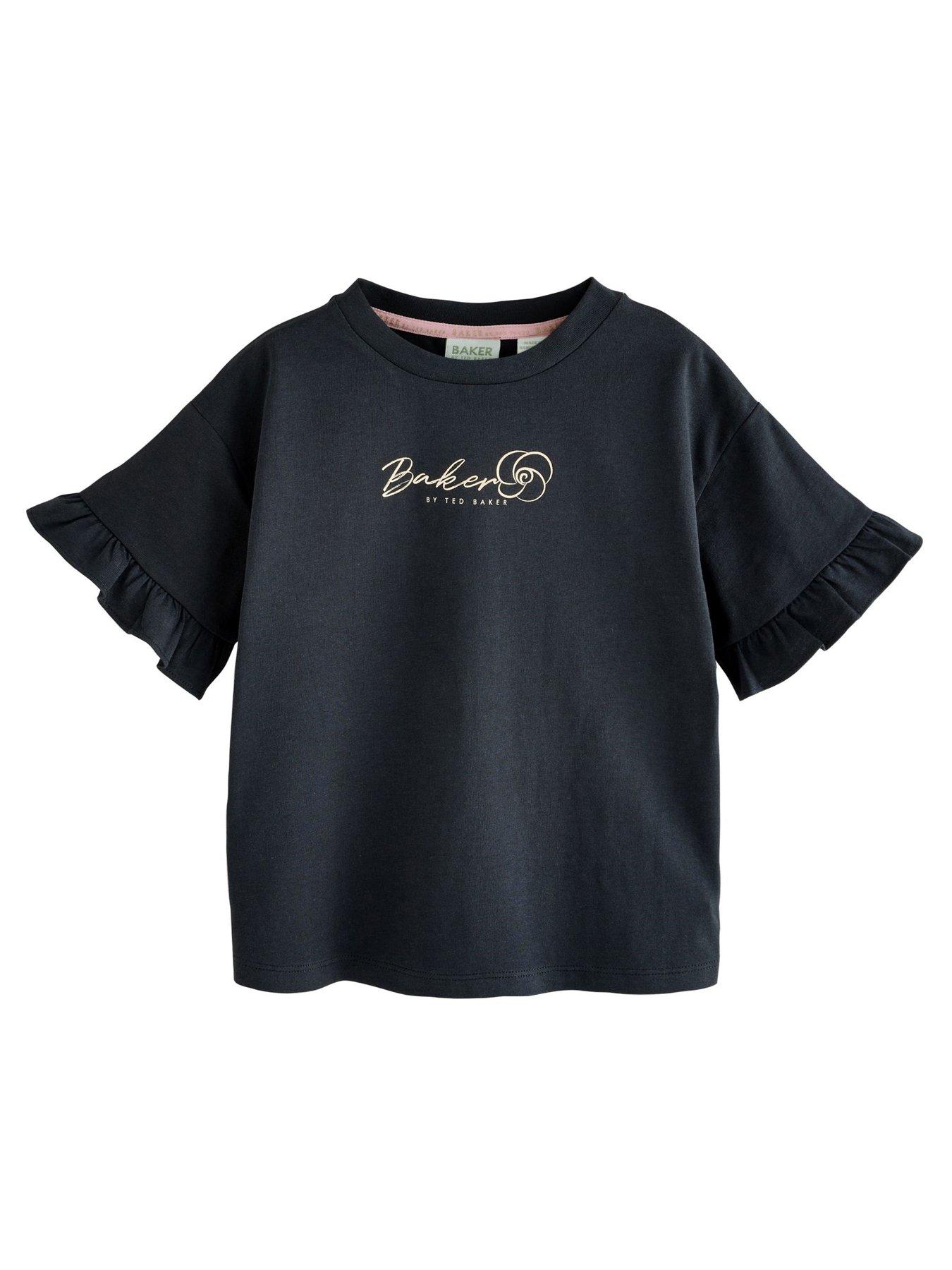 Image 4 of 7 of Ted Baker Younger Girls 3 Pack Bow T-Shirt - Multi