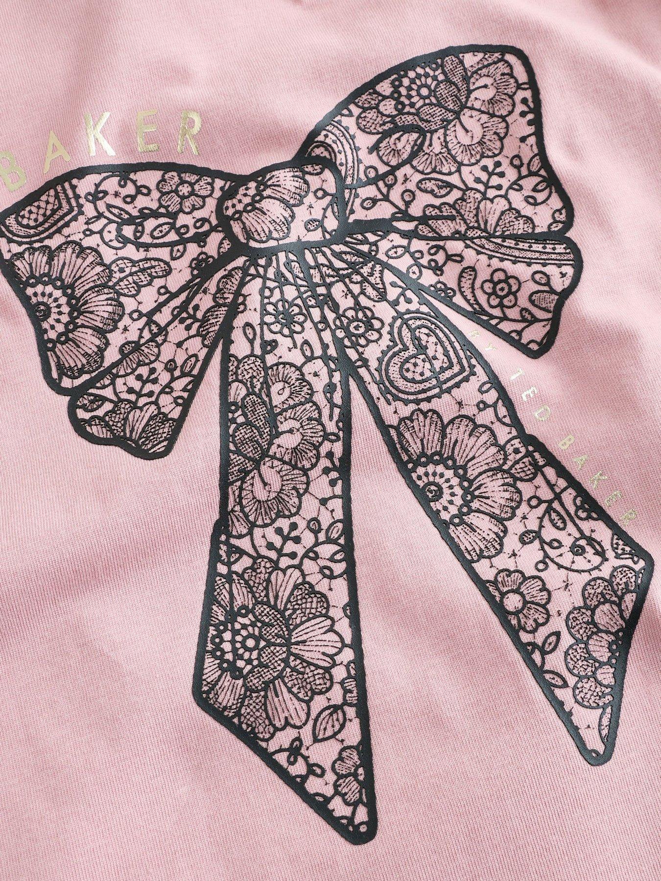Image 7 of 7 of Ted Baker Younger Girls 3 Pack Bow T-Shirt - Multi