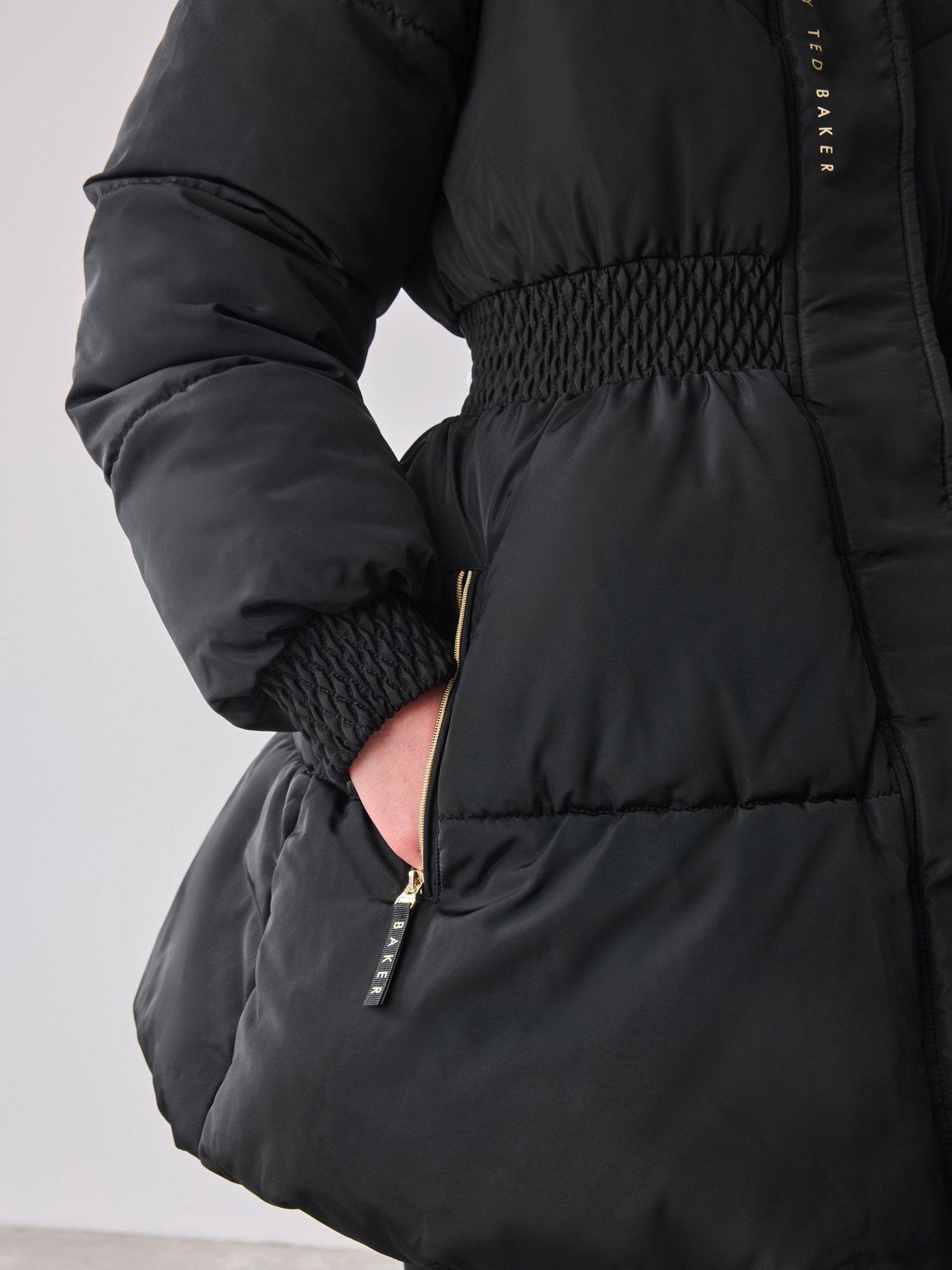 Image 5 of 6 of Ted Baker Older Girls Skirted Coat - Black