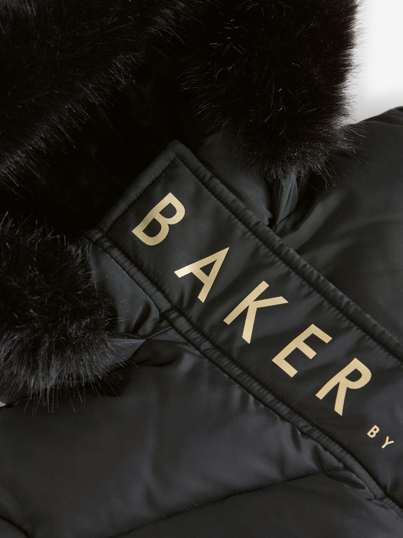 Image 6 of 6 of Ted Baker Older Girls Skirted Coat - Black