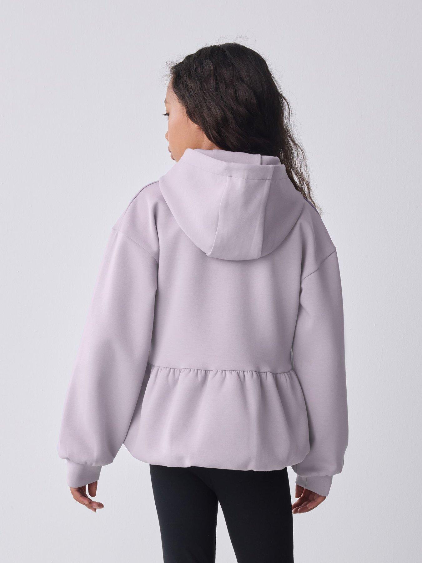 Image 2 of 6 of Ted Baker Older Girls Peplum Hem Hoodie - Purple
