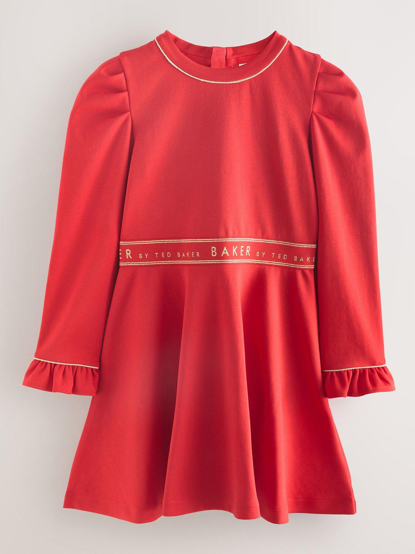 Ted Baker Younger Girls Dress - Red