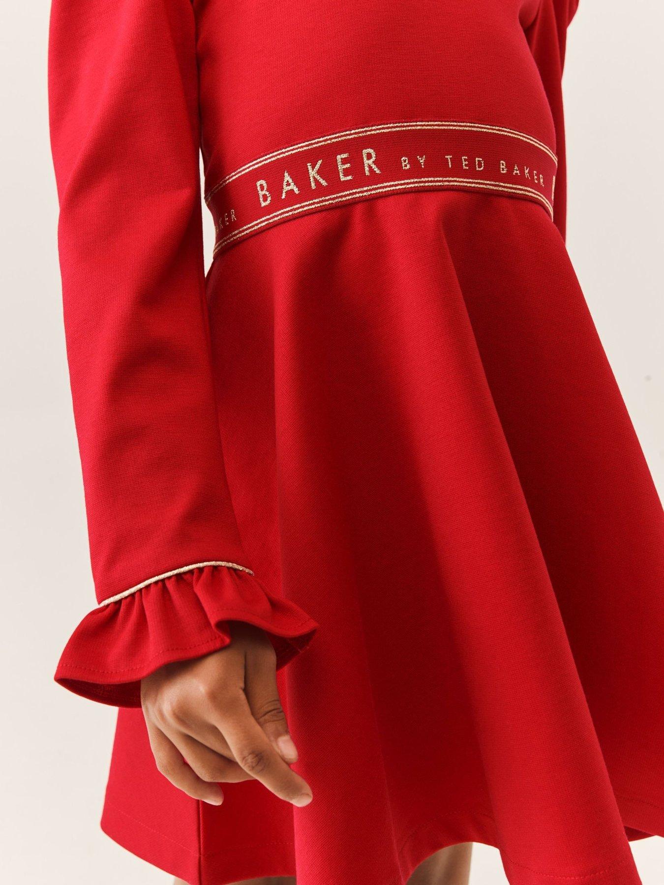 Image 2 of 6 of Ted Baker Younger Girls Dress - Red