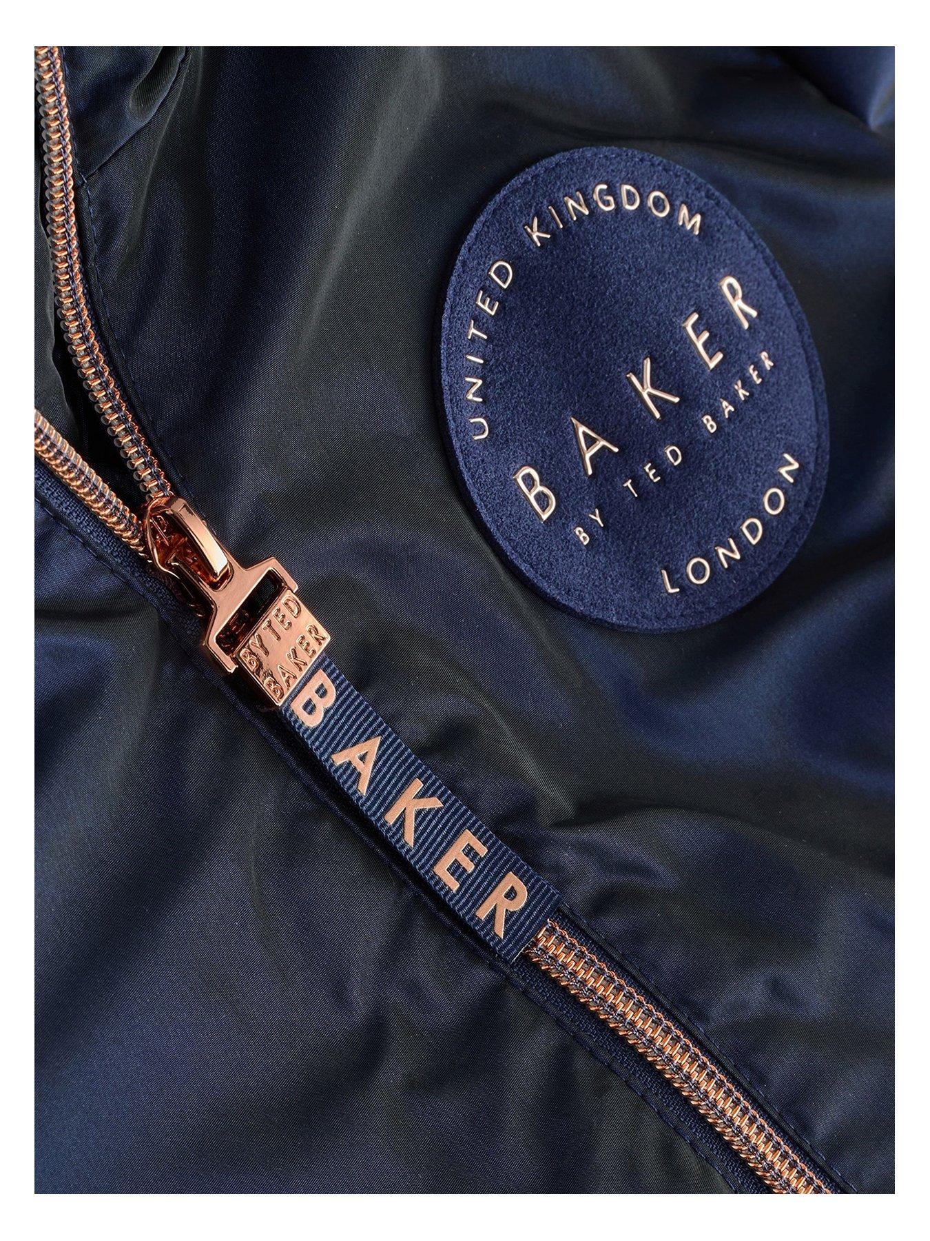 Image 3 of 5 of Ted Baker Older Girls Tiered Coat - Navy