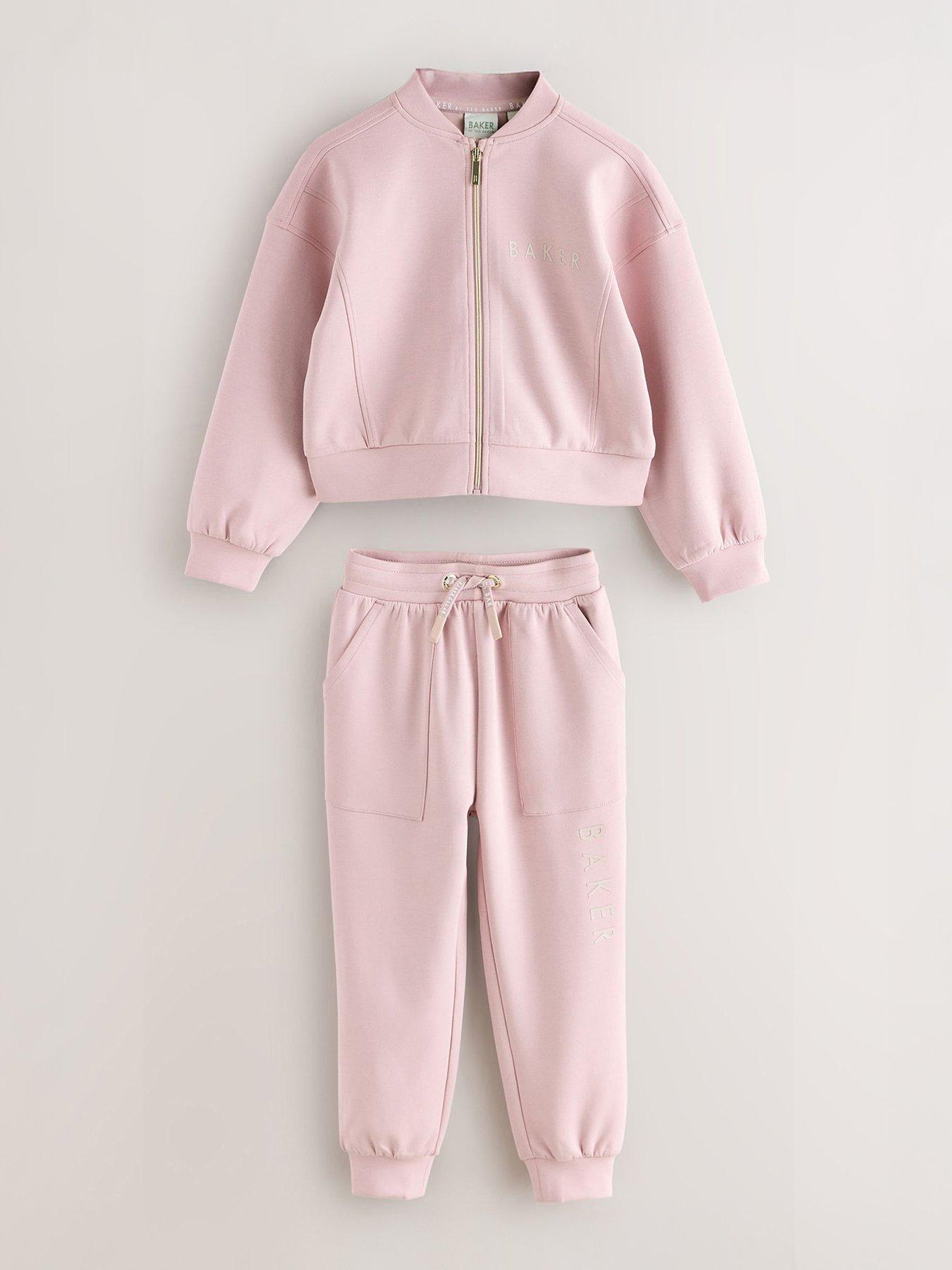 Ted Baker Older Girls Jacket  &  Jogger Set - Pink