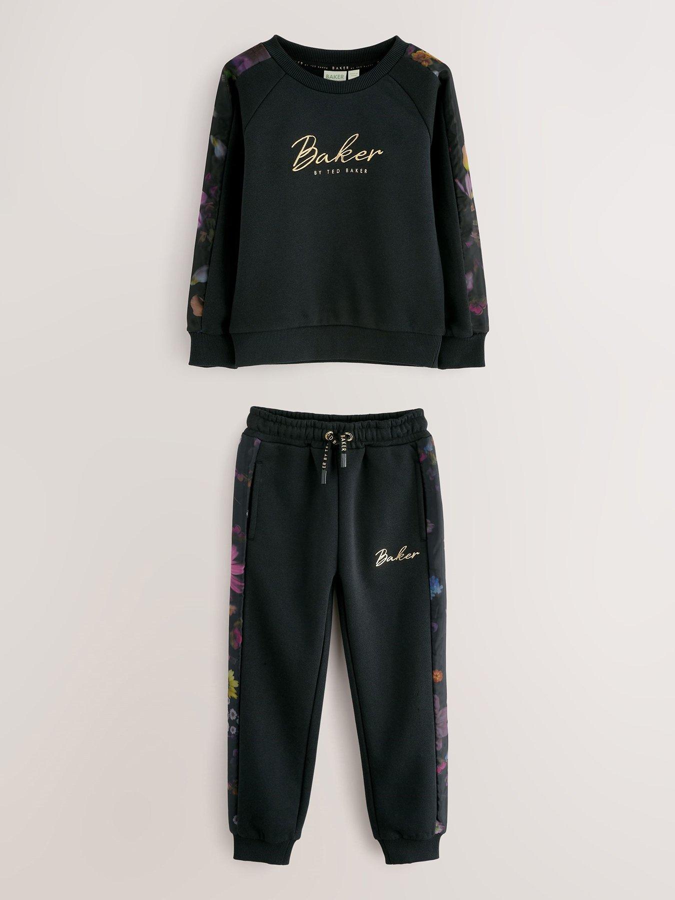 Ted Baker Older Girls Sweat Top  &  Jogger Set - Black