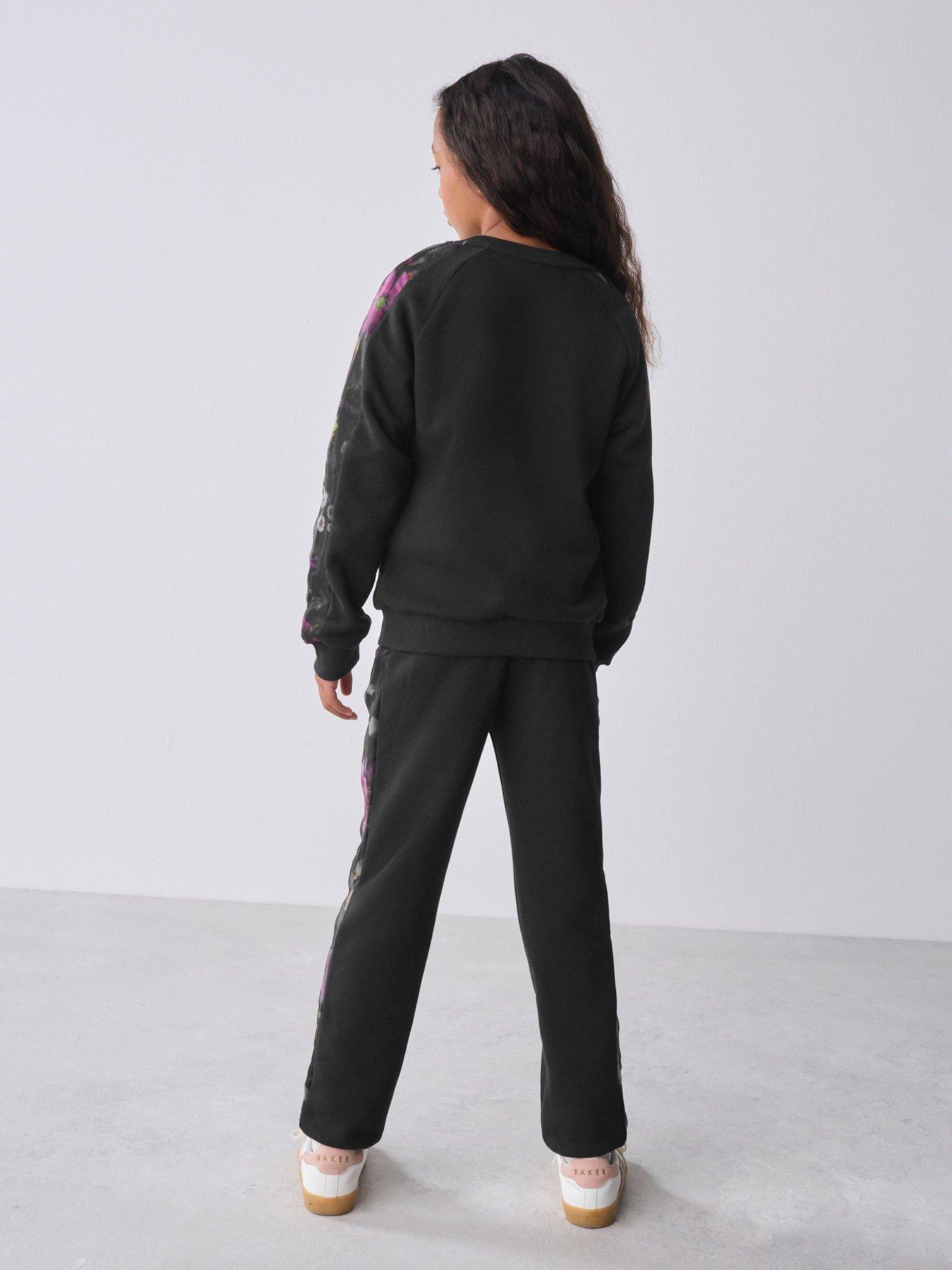 Image 2 of 6 of Ted Baker Older Girls Sweat Top &amp; Jogger Set - Black