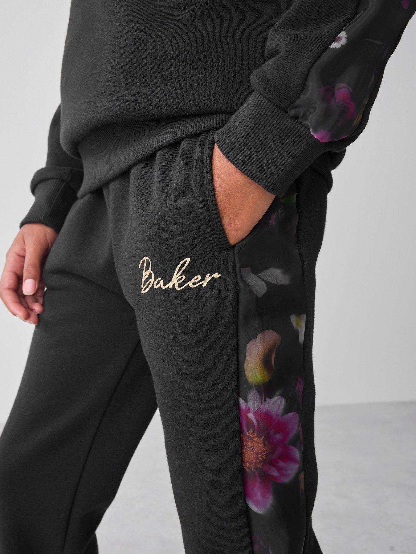 Image 4 of 6 of Ted Baker Older Girls Sweat Top &amp; Jogger Set - Black