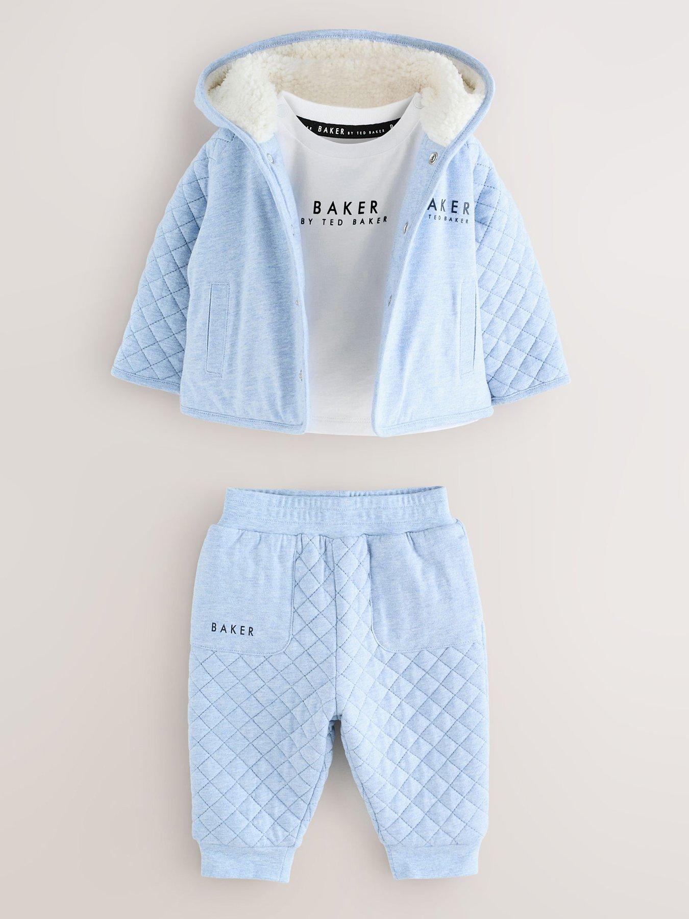 undefined Baby Boys 3 Pack Jacket, Top & Trouser Set - Blue