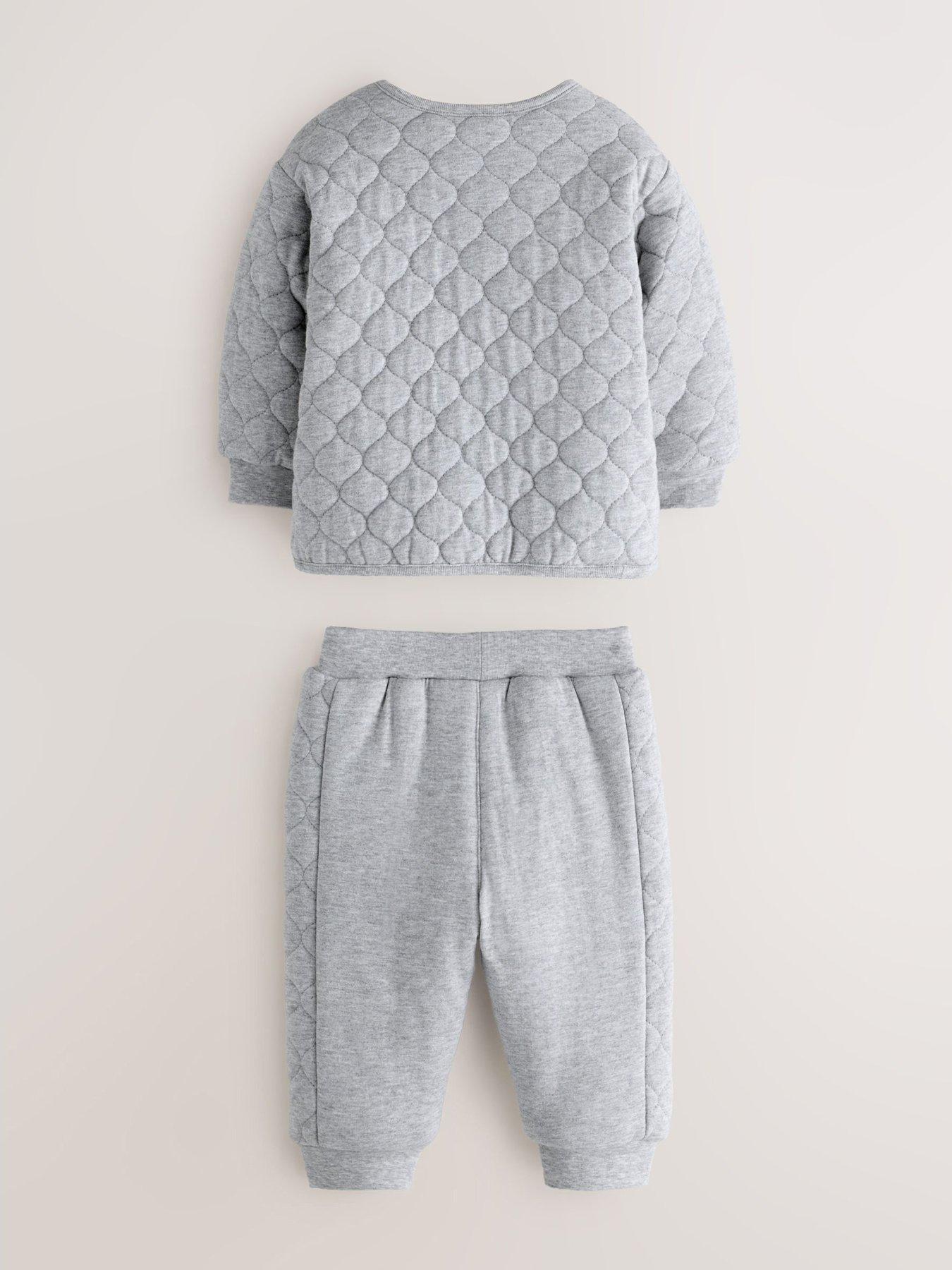 Image 2 of 6 of Ted Baker Baby Boys 3 Pack Jacket, Top &amp; Trouser Set - Grey