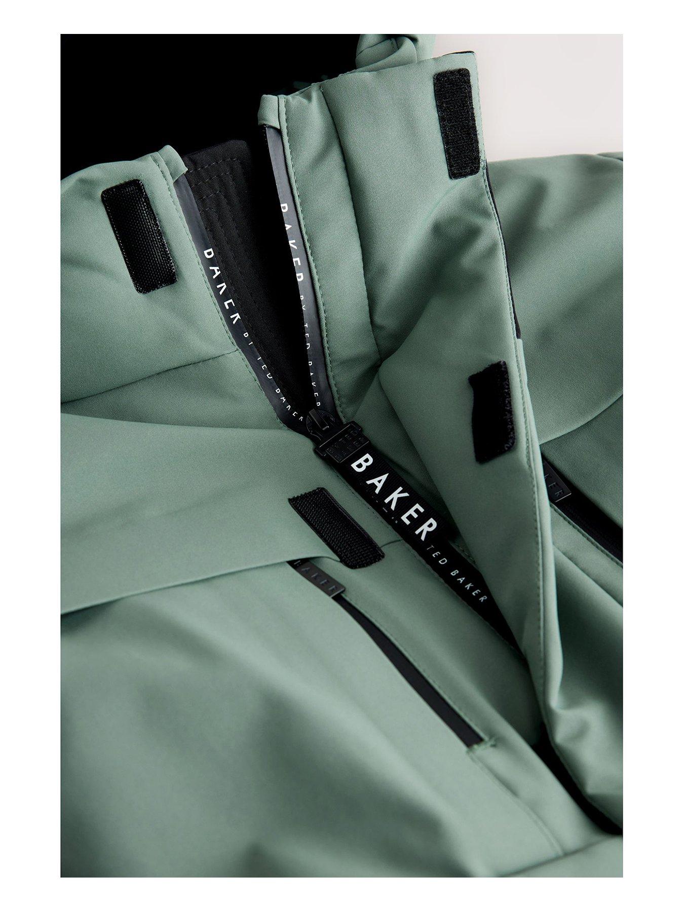 Image 3 of 5 of Ted Baker Younger Boys Colour Block Coat - Green