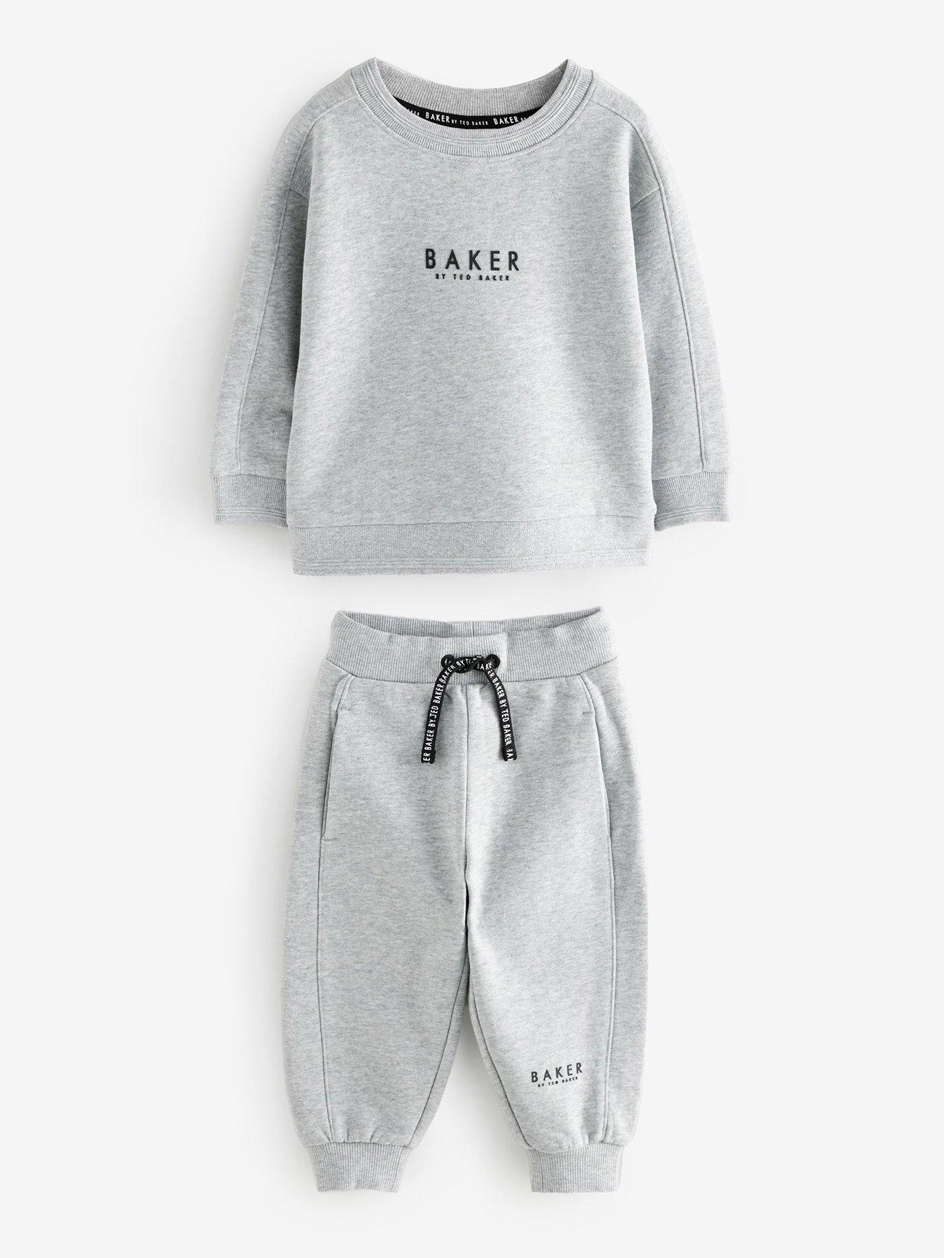 Ted Baker Younger Boys Sweat Top  &  Jogger Set - Grey