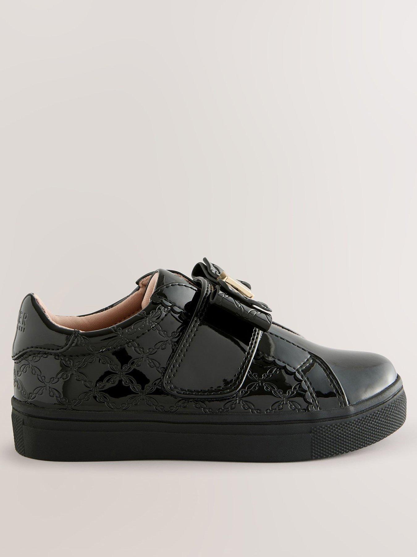 Ted Baker Girls Bow Trainers Black Very