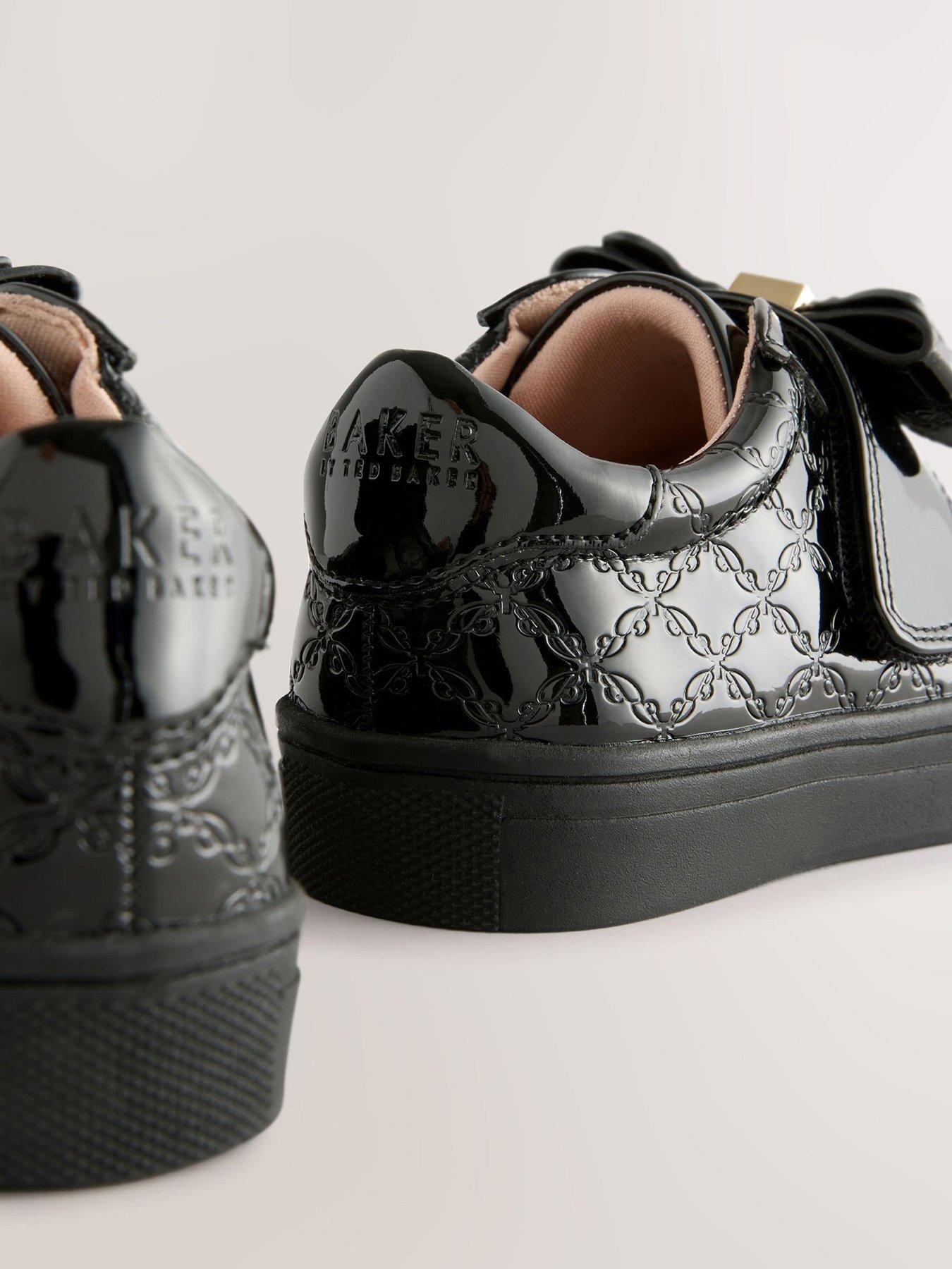 Ted Baker Girls Bow Trainers Black Very